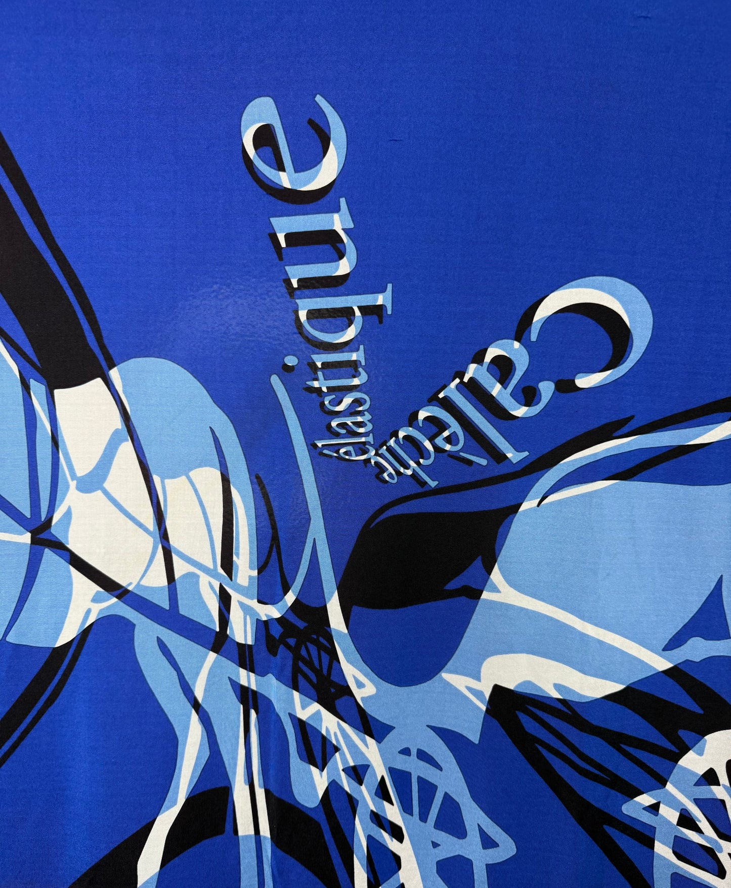 Hermes Caleche Elastique Blue Scarf