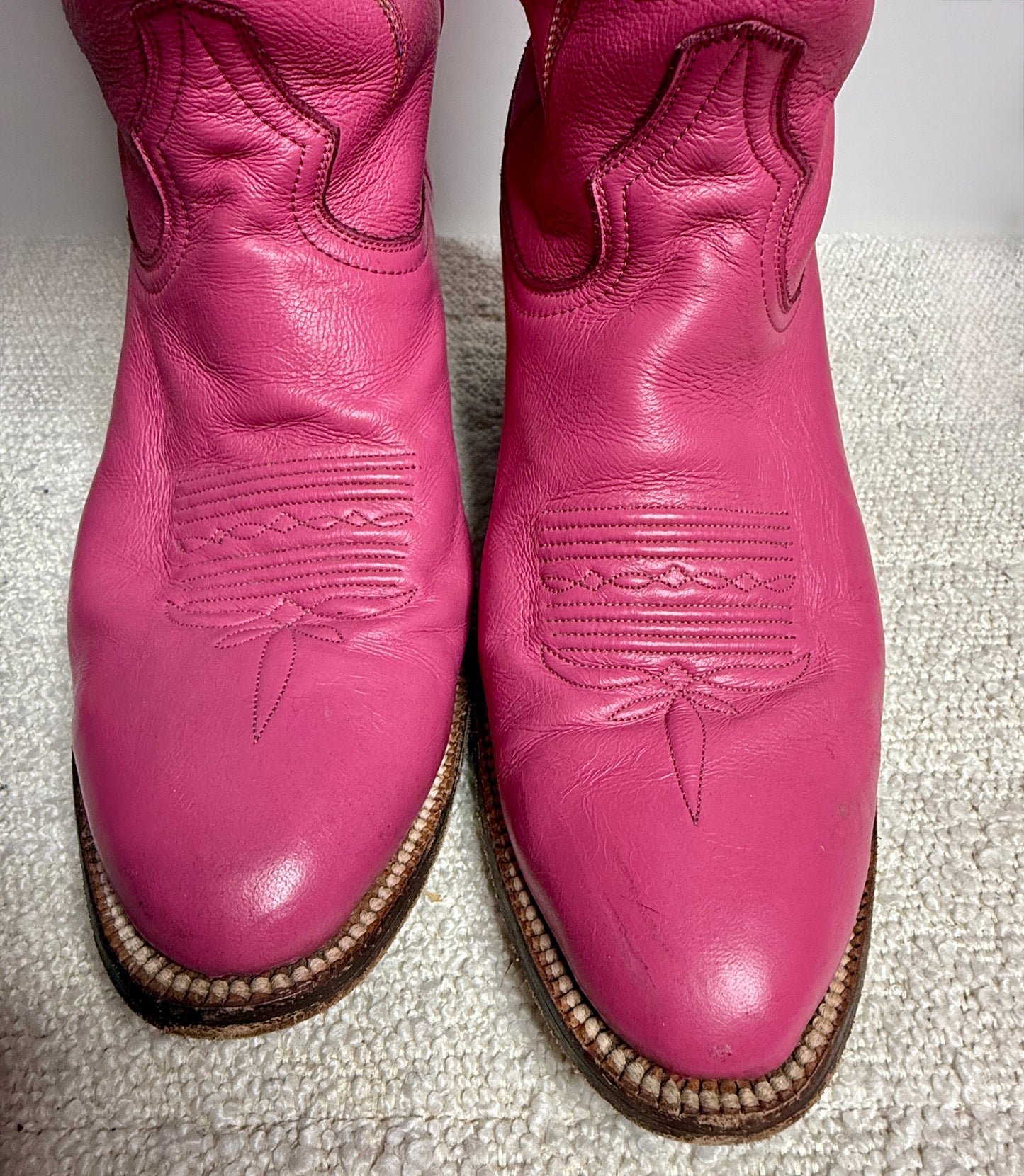 City Boots Magenta & Gold Lightning Bolt 9