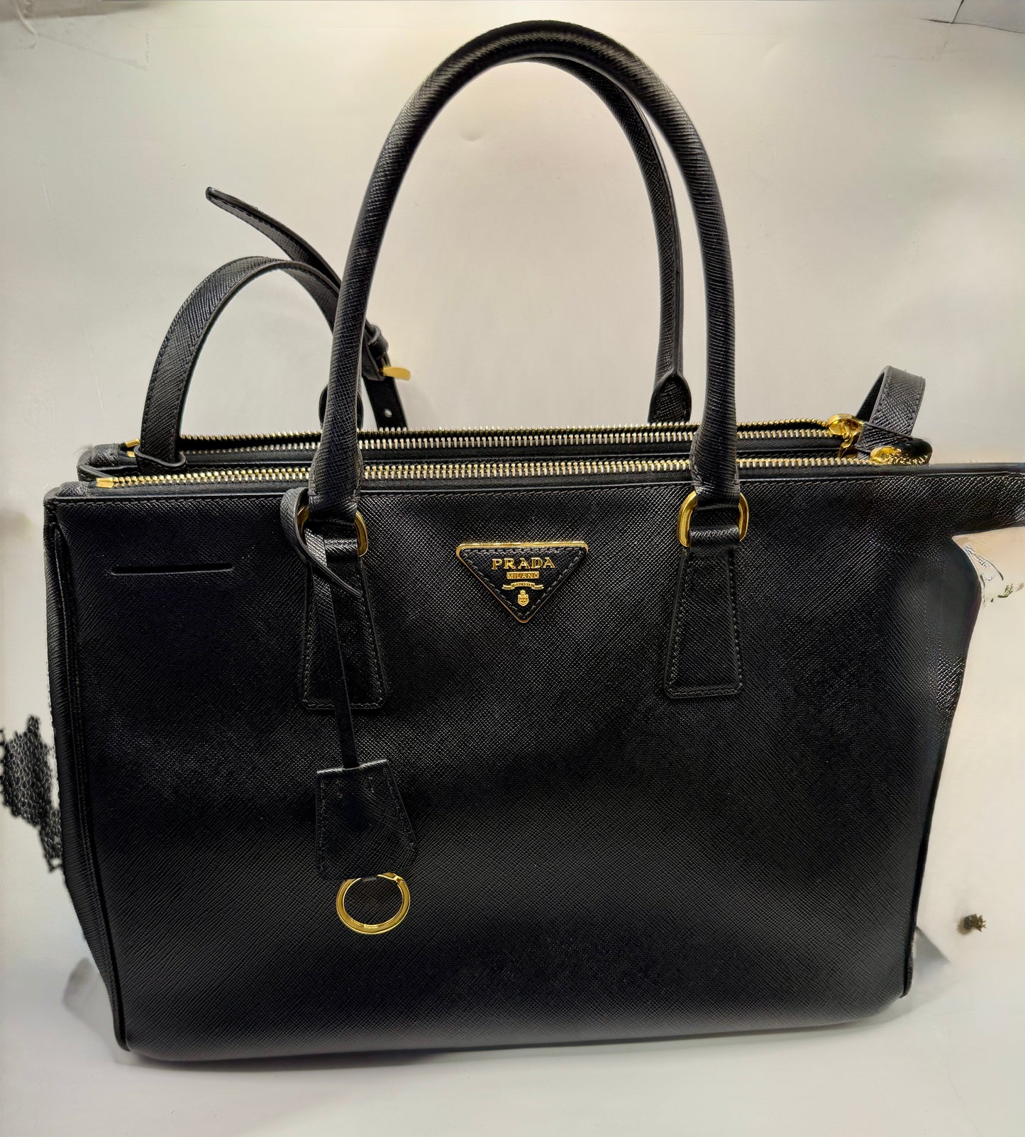 Prada Black Galleria Saffiano Leather Bag