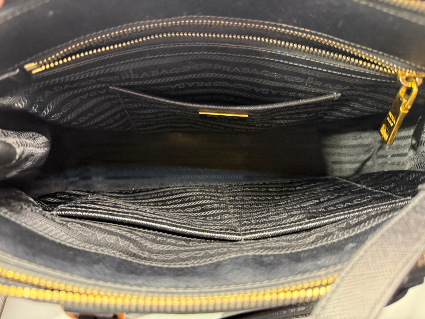 Prada Black Galleria Saffiano Leather Bag
