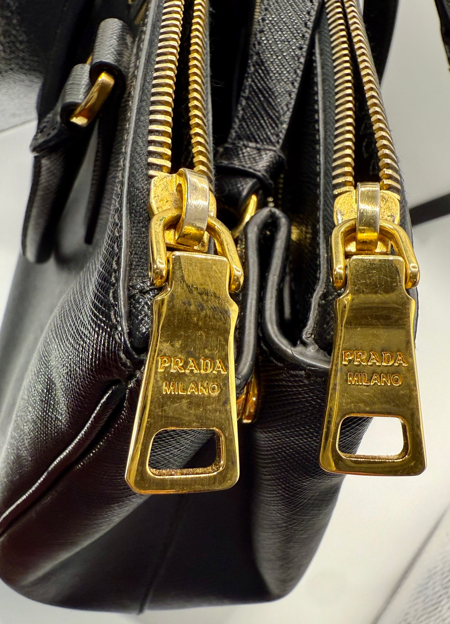 Prada Black Galleria Saffiano Leather Bag