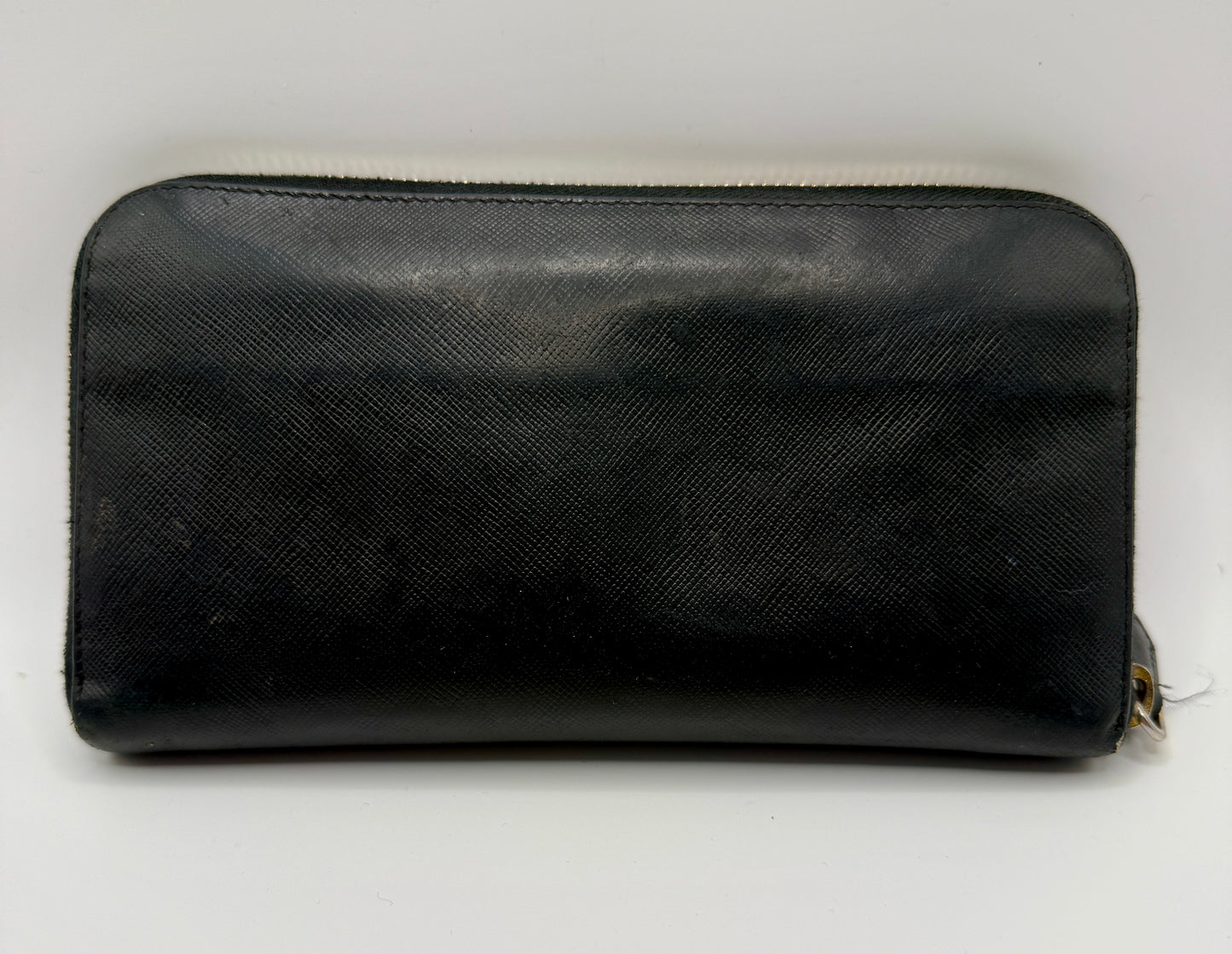 Prada Saffiano Leather Zip Wallet