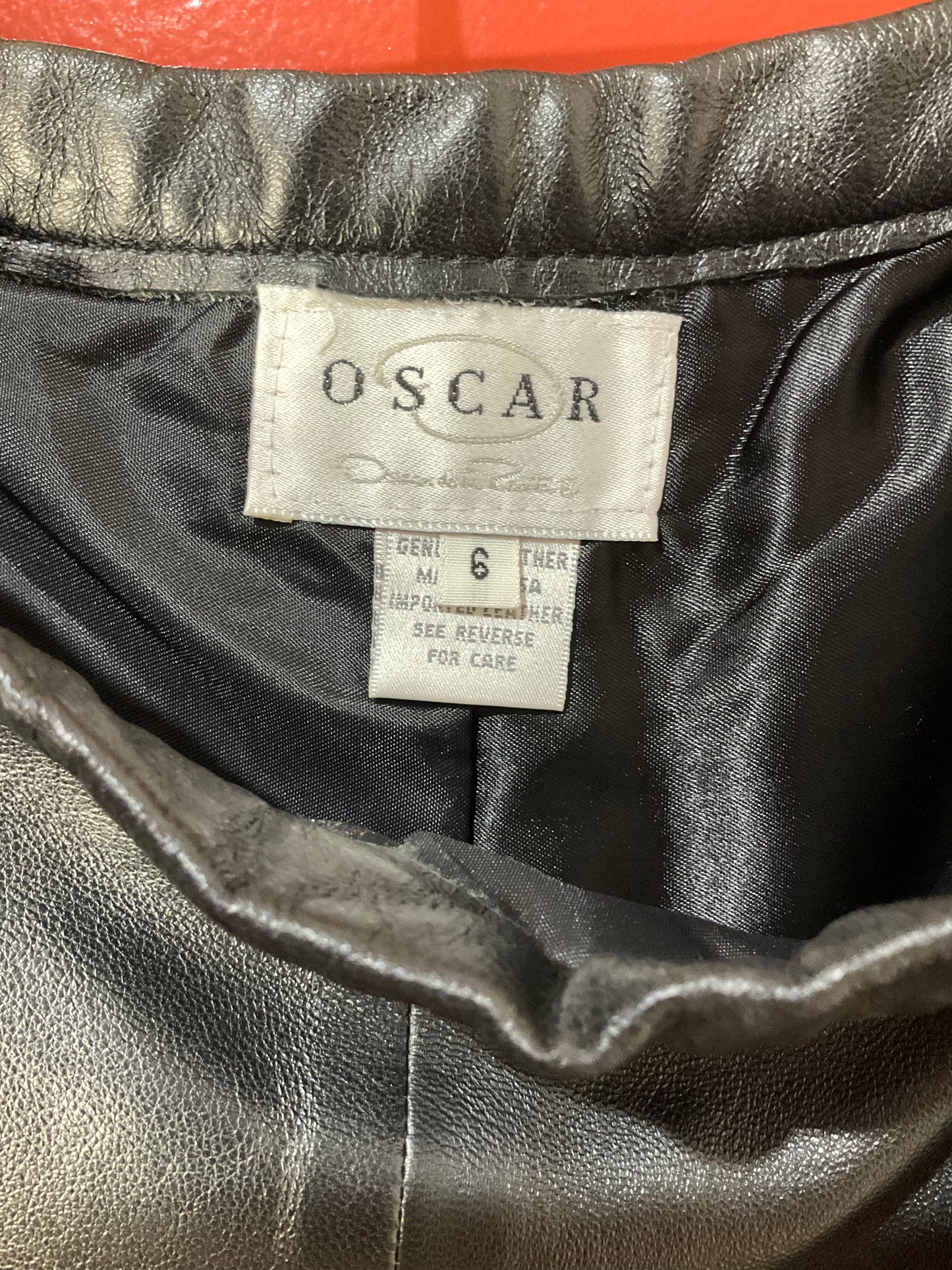Oscar de la Renta Leather Pants 6