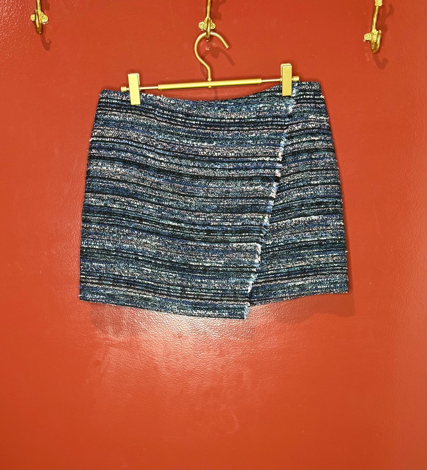 Diane Von Furstenberg Multicolor Tweed Skirt 6