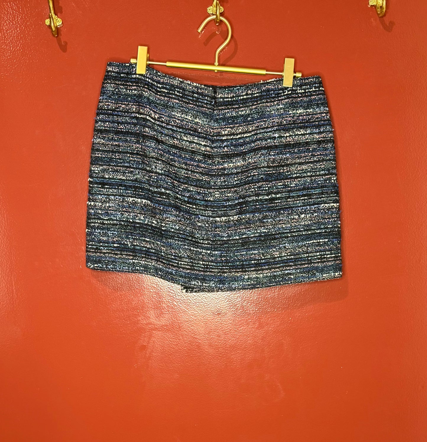 Diane Von Furstenberg Multicolor Tweed Skirt 6