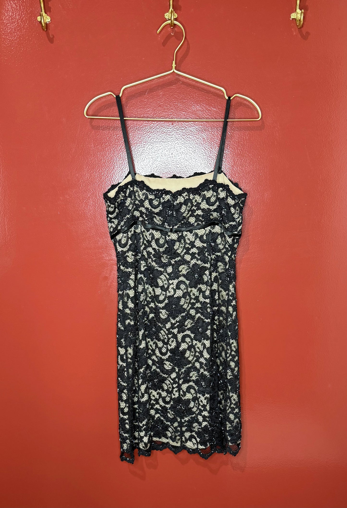 Basix II Black Lace Dress 8