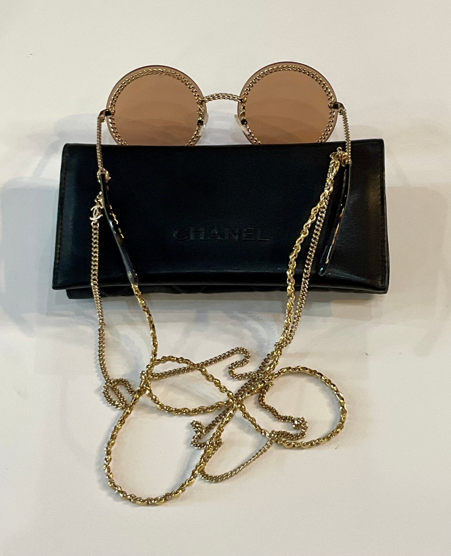 Chanel Metal Chain Sunglasses