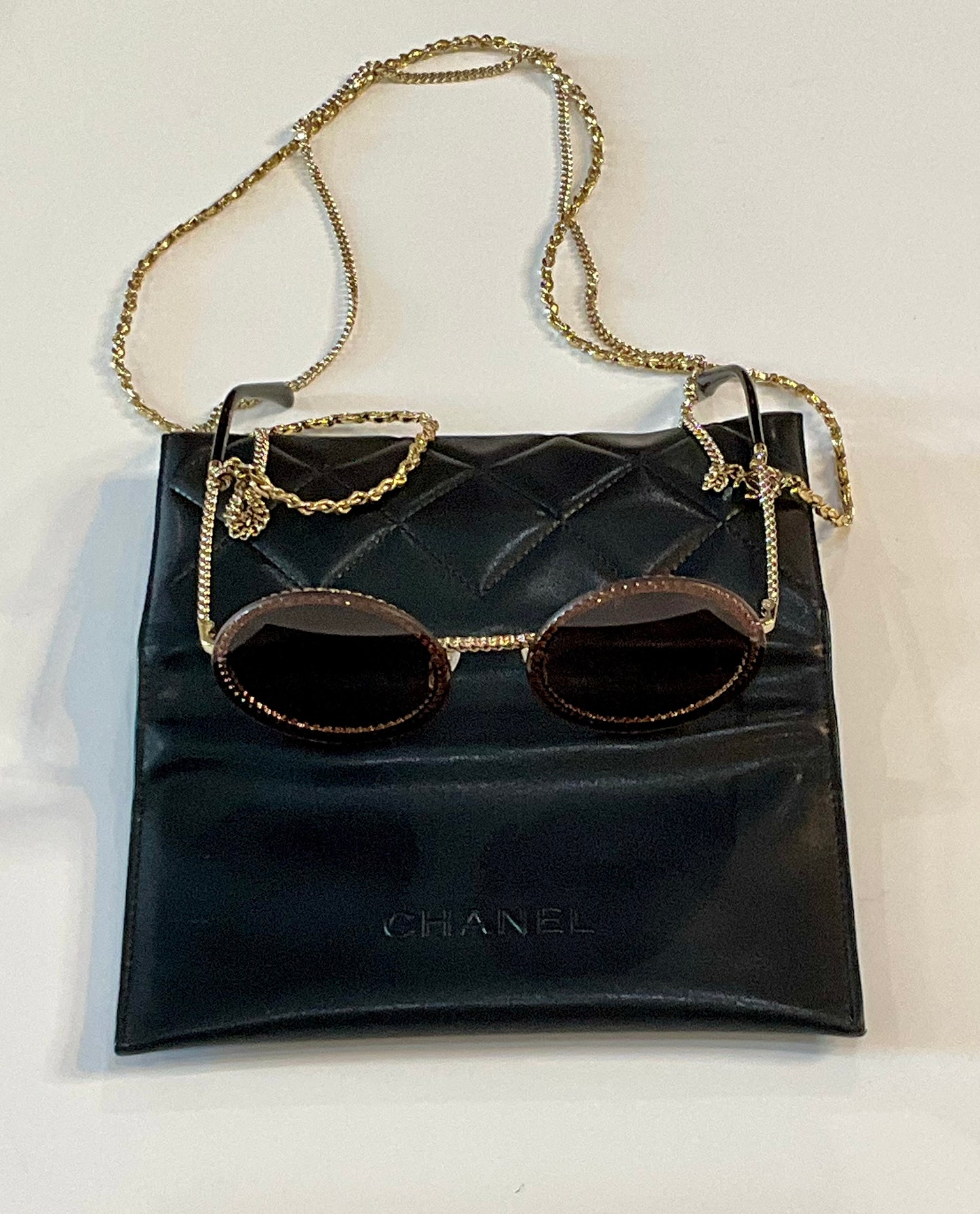 Chanel Metal Chain Sunglasses