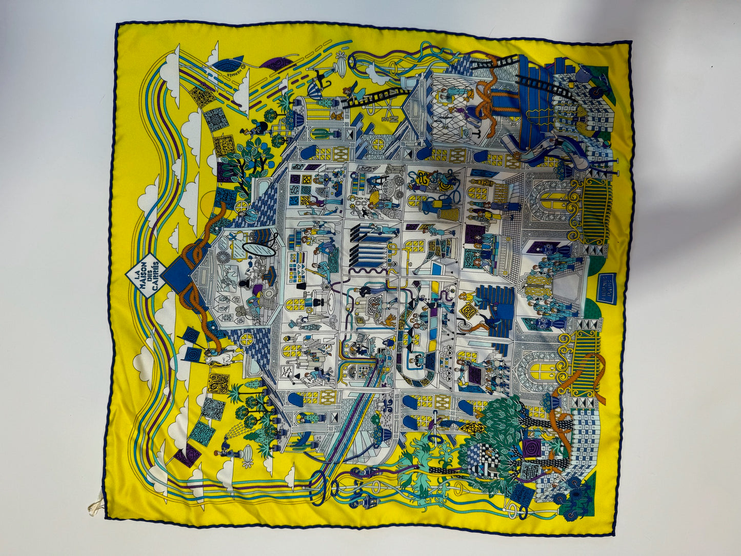 Hermes silk scarf
