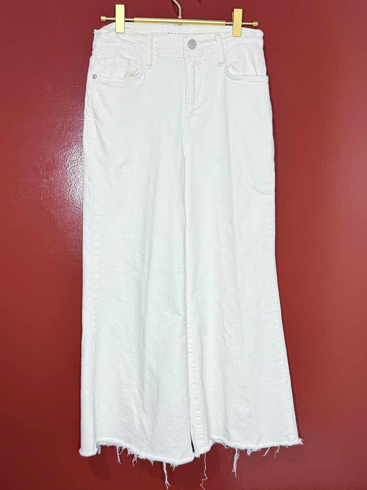 Frame White Crop Jean 26