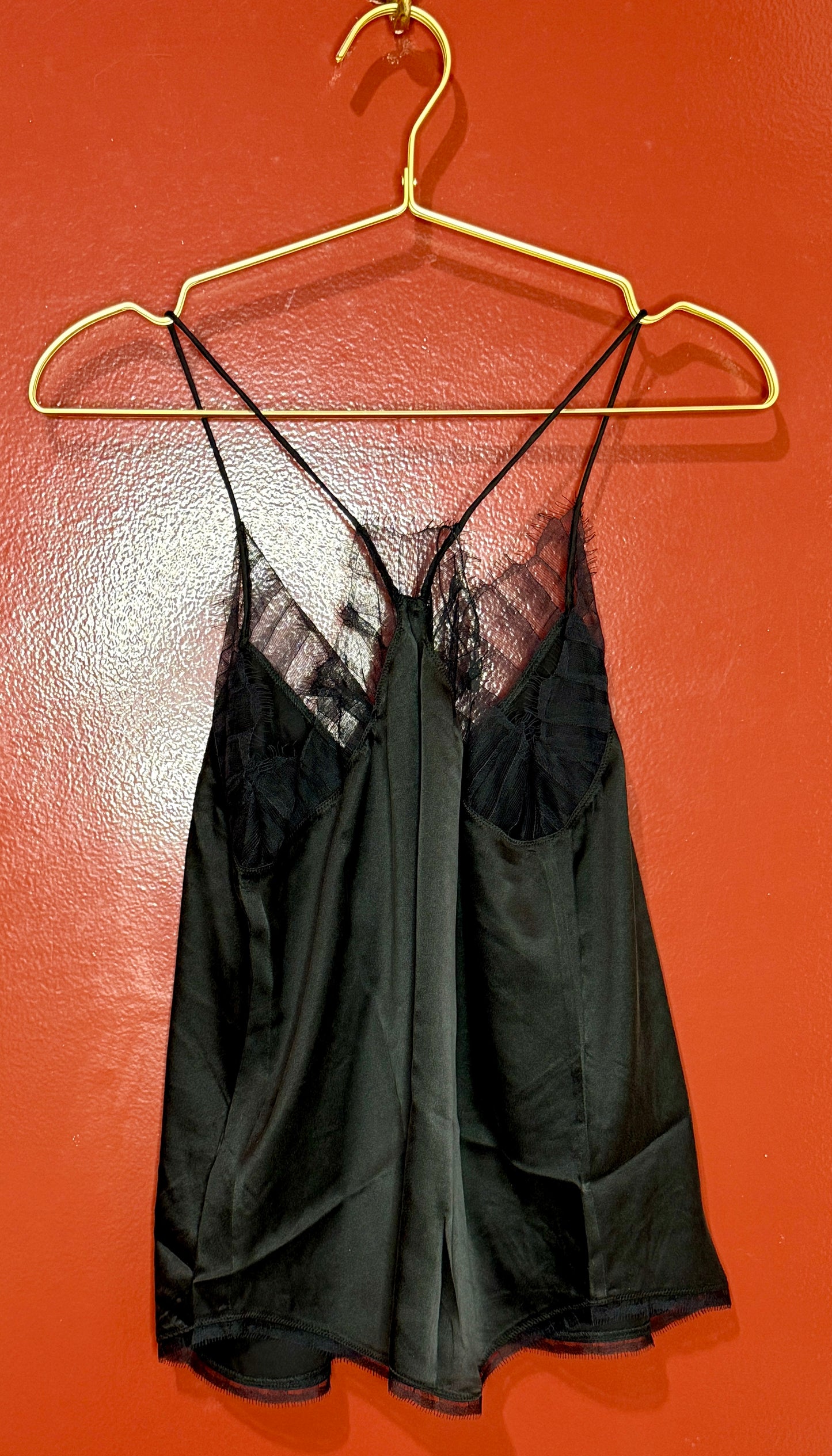 Iro Berwyn Silk Lace Tank Black 38