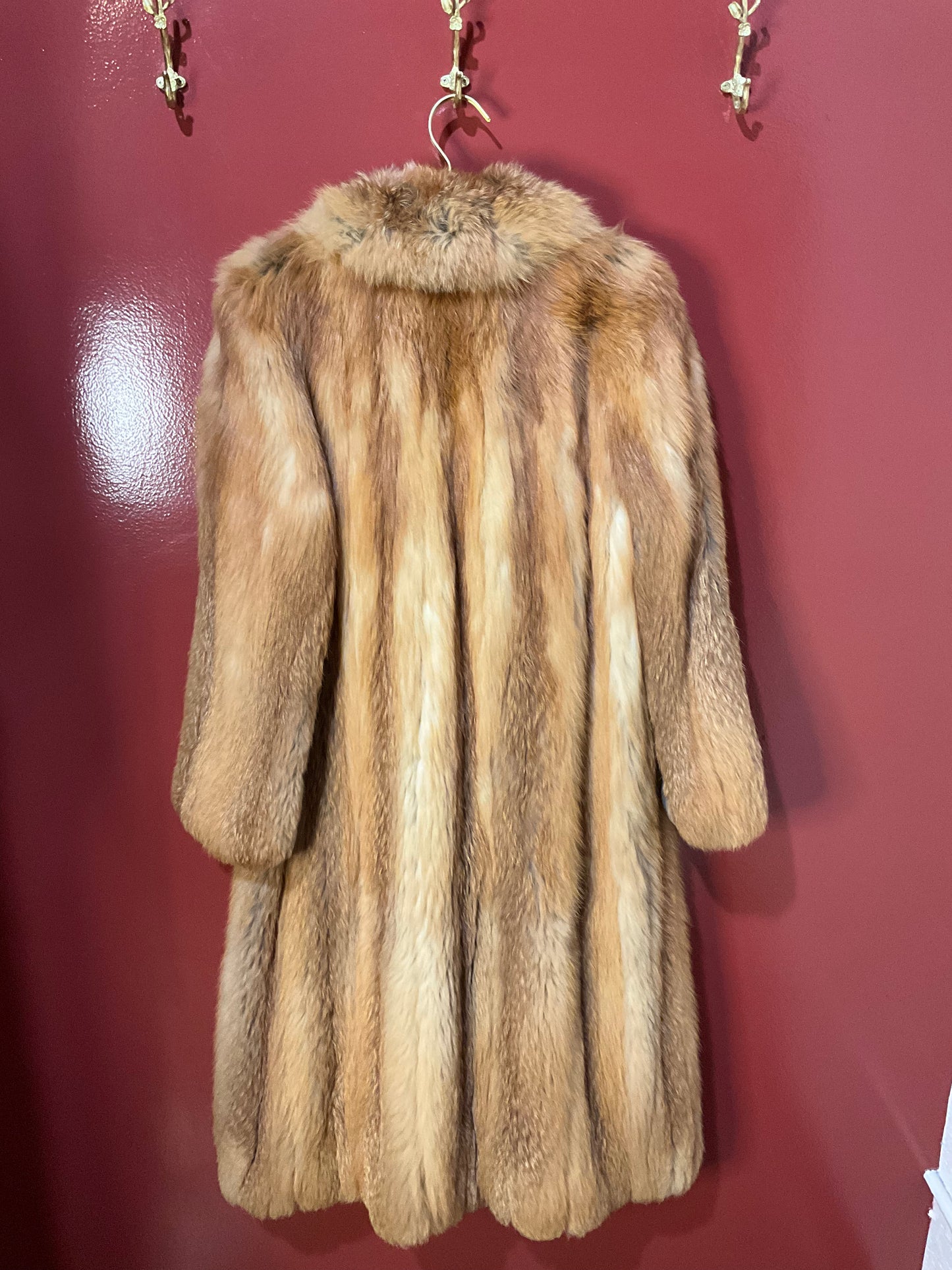 Koslow's Full Length Red Fox Fur S $1297