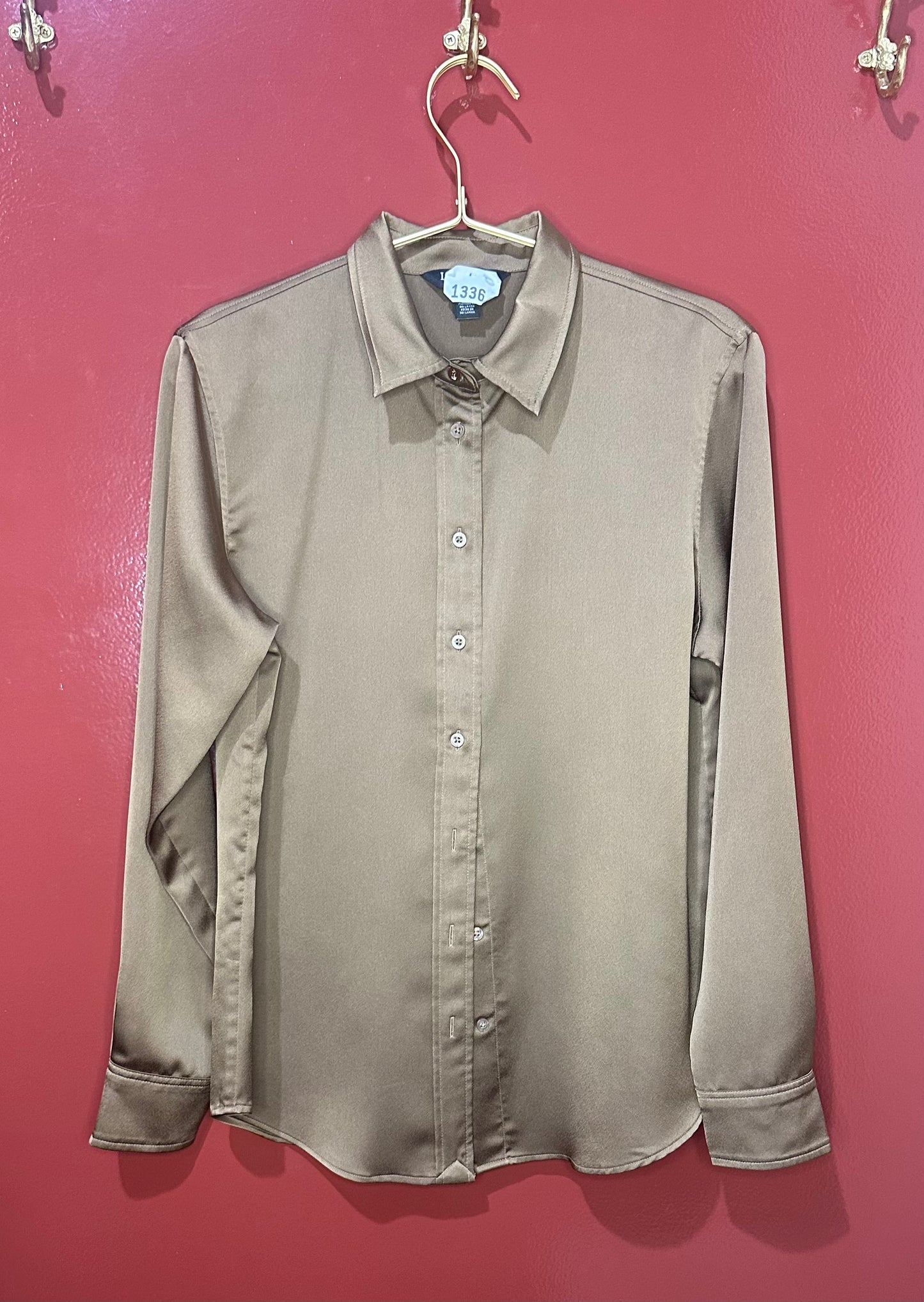 Lauren By Ralph Lauren Gold Blouse M
