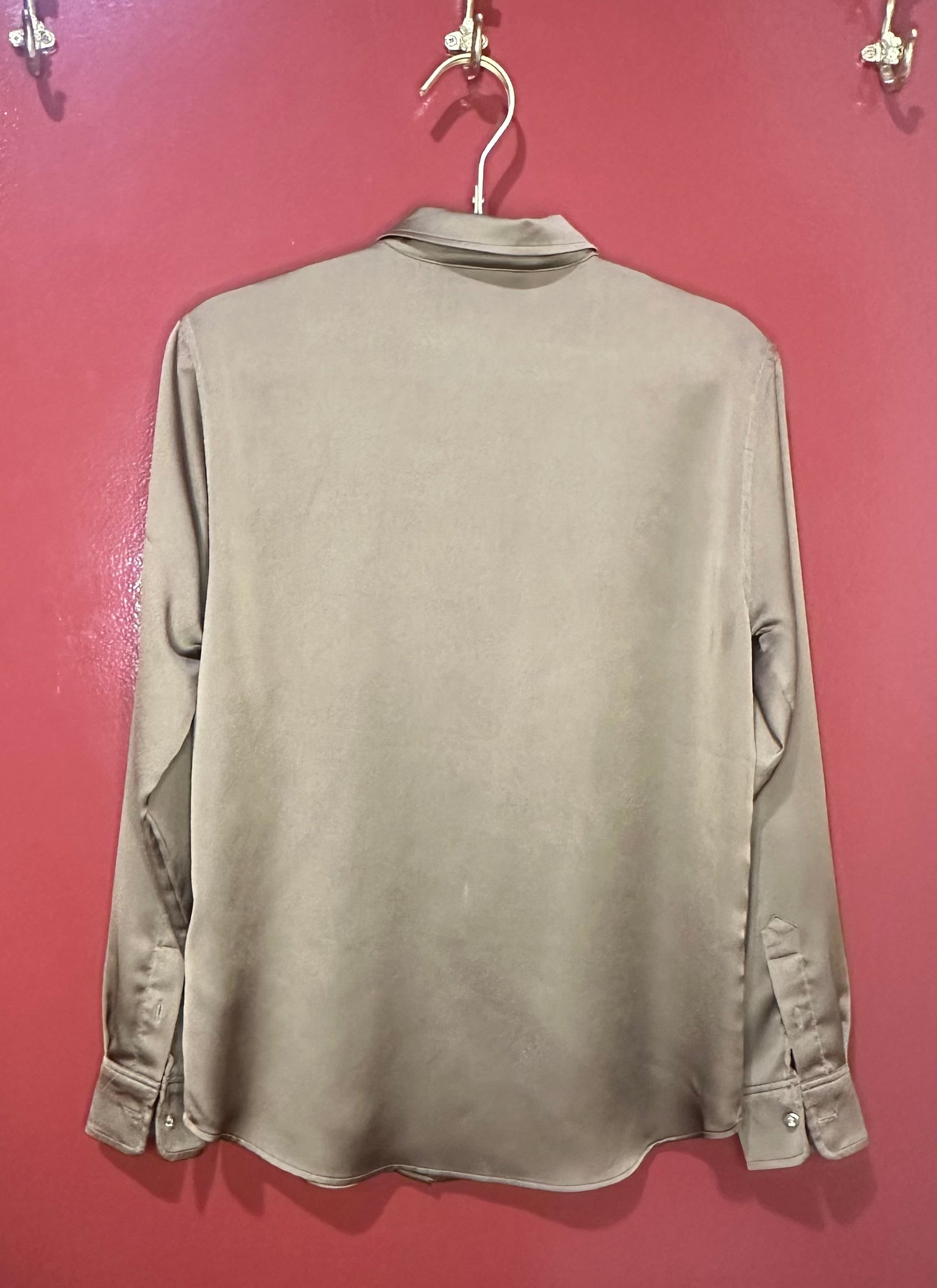 Lauren By Ralph Lauren Gold Blouse M
