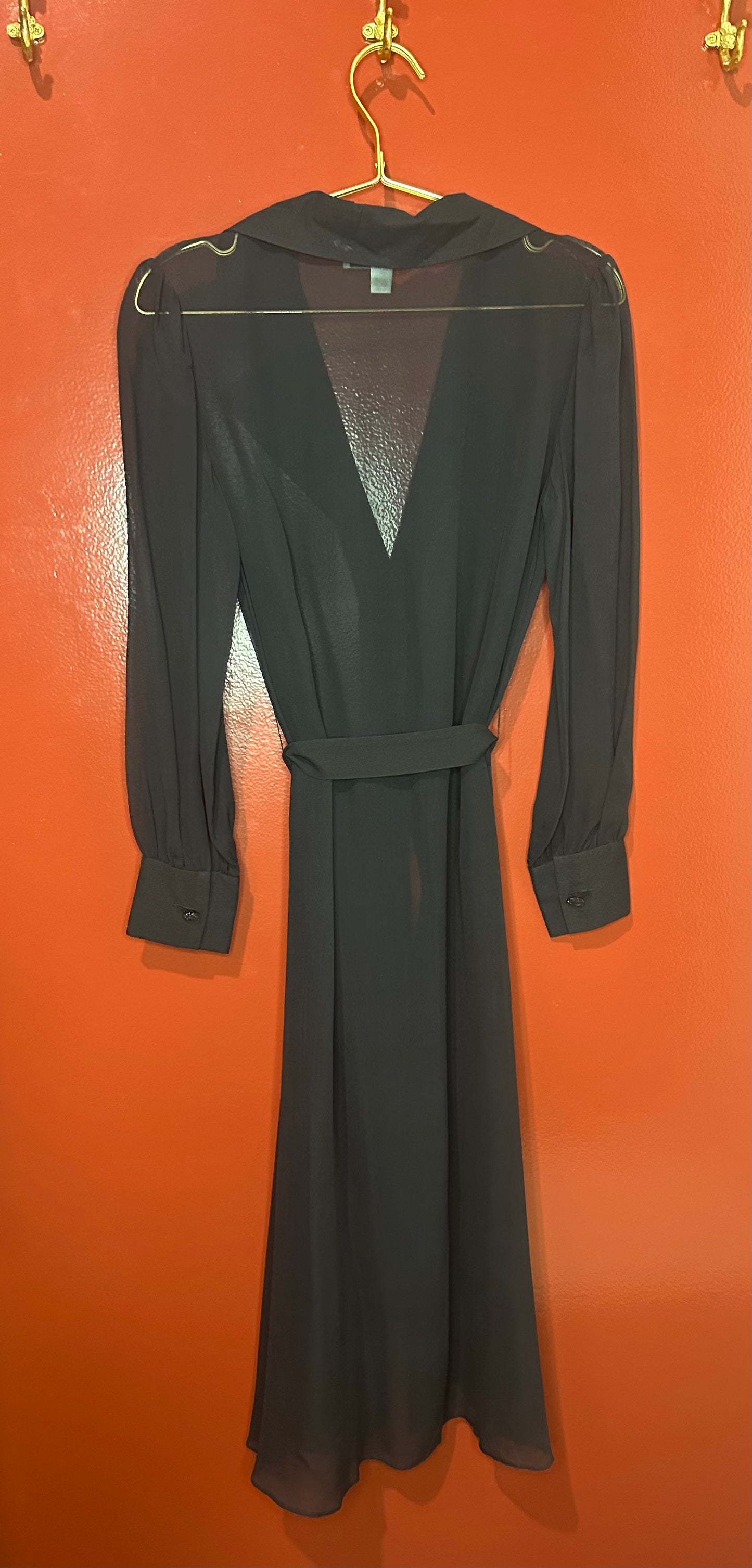 St. John Black Sheer Duster 4