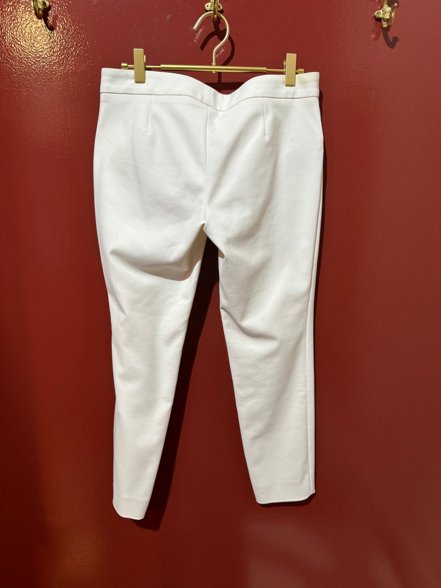 Gucci pants zipper pocket white 42