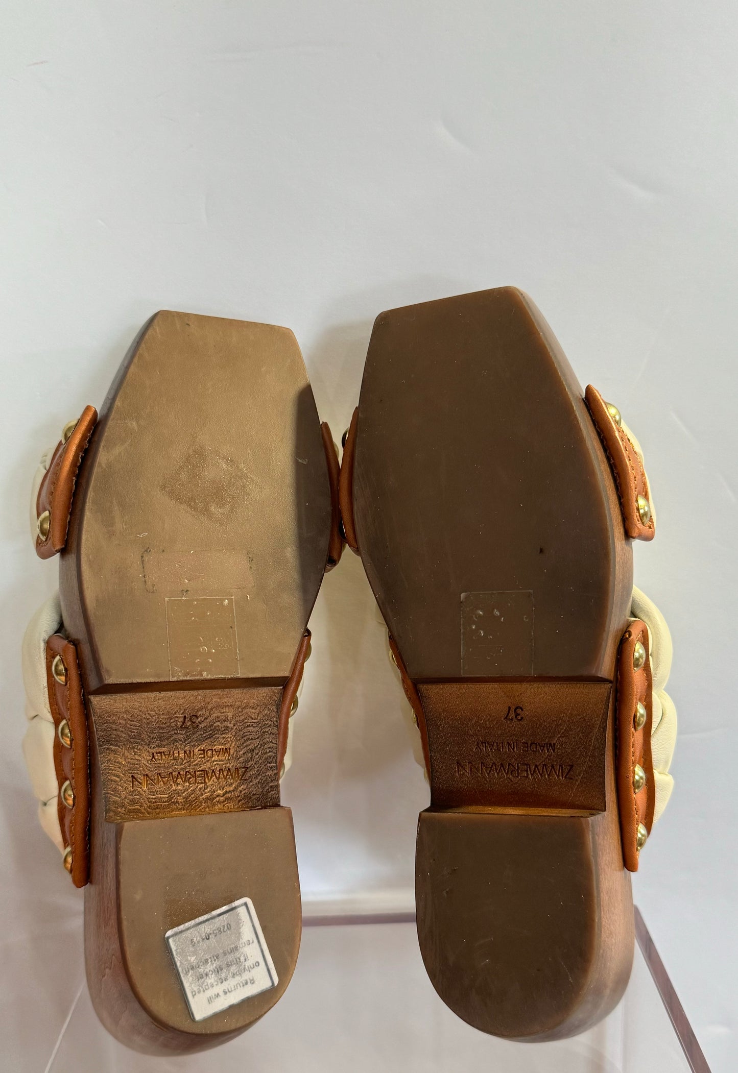Zimmerman Leather Braided Clogs 37