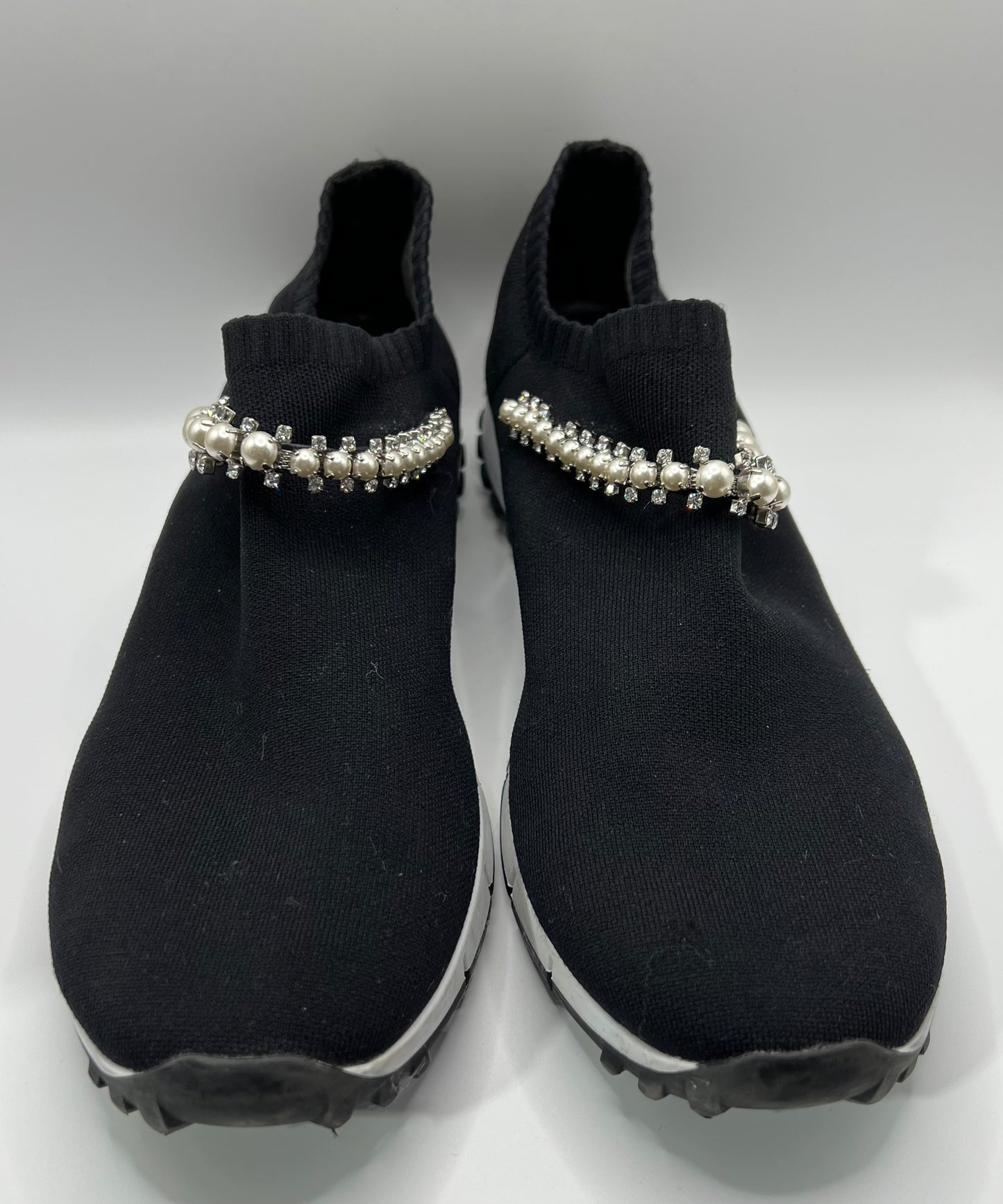 Jimmy Choo Black Sock Sneakers 40