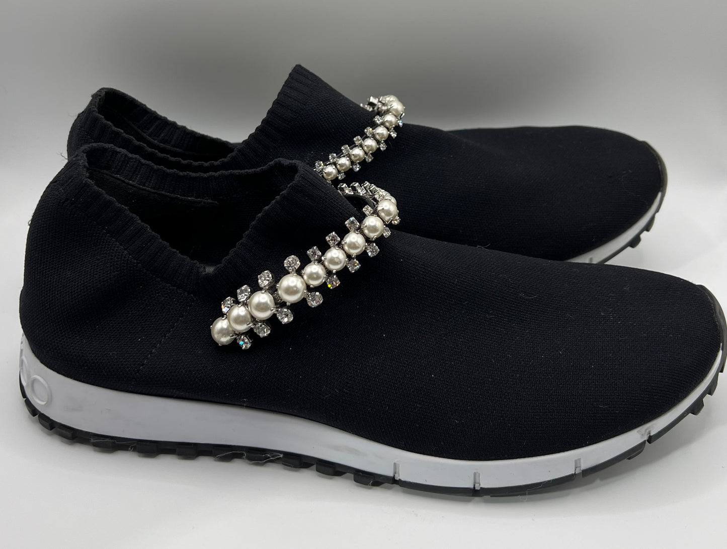 Jimmy Choo Black Sock Sneakers 40
