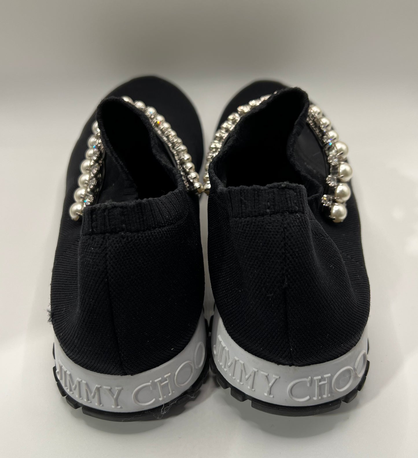 Jimmy Choo Black Sock Sneakers 40