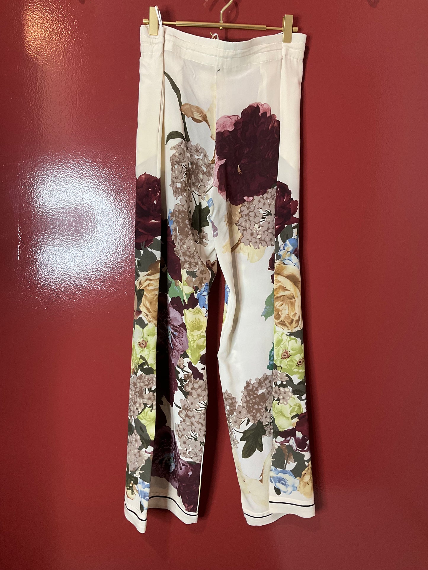 Valentino Floral Flowy Pants XS