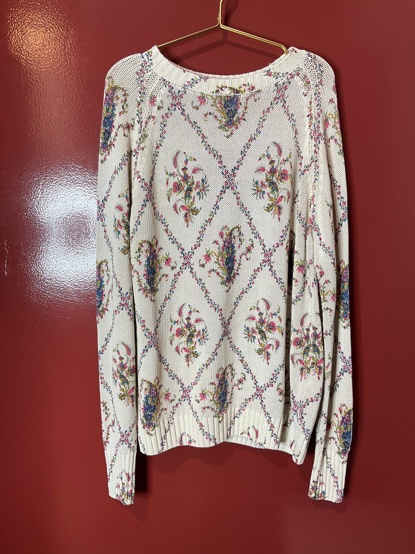 Etro Sweater Cream/Floral 42
