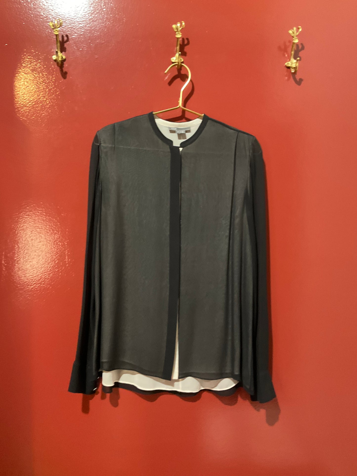 Vince Black Button Down Shirt 6