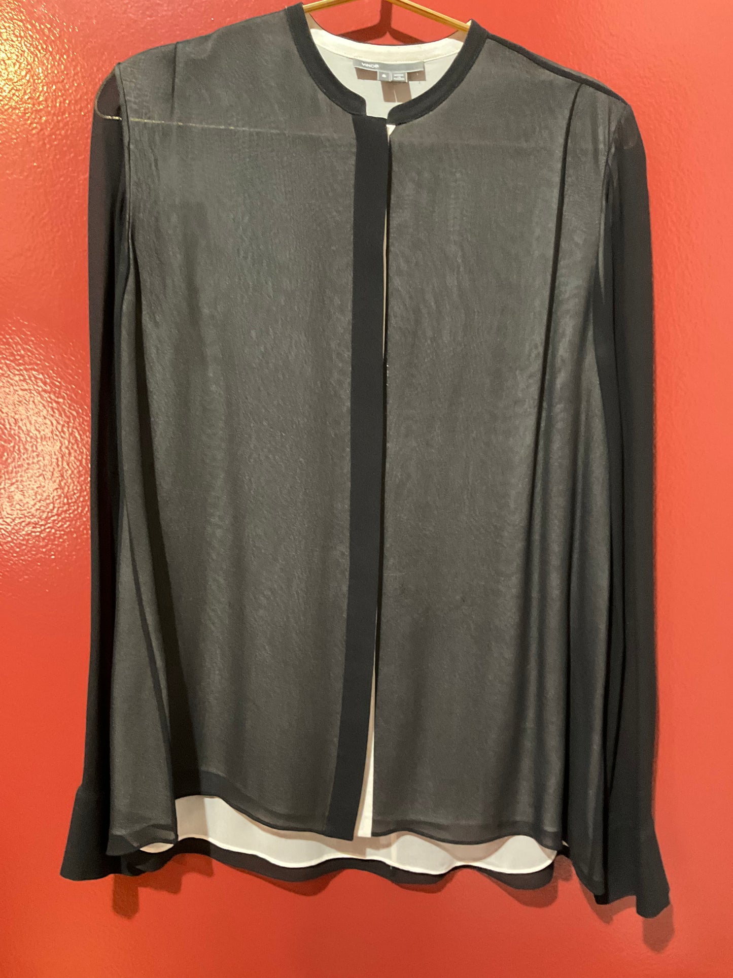 Vince Black Button Down Shirt 6