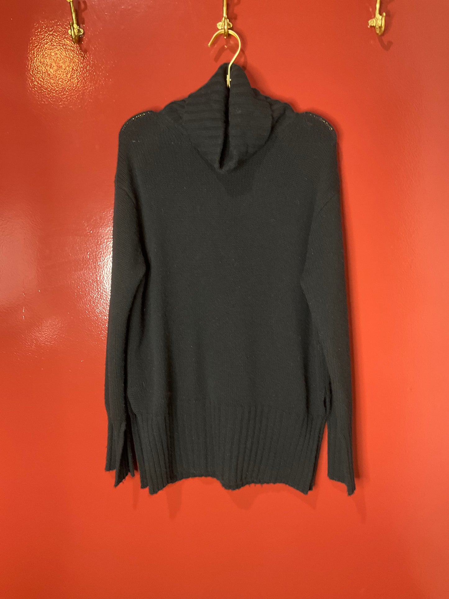 Allude Black Turtle Neck Sweater S