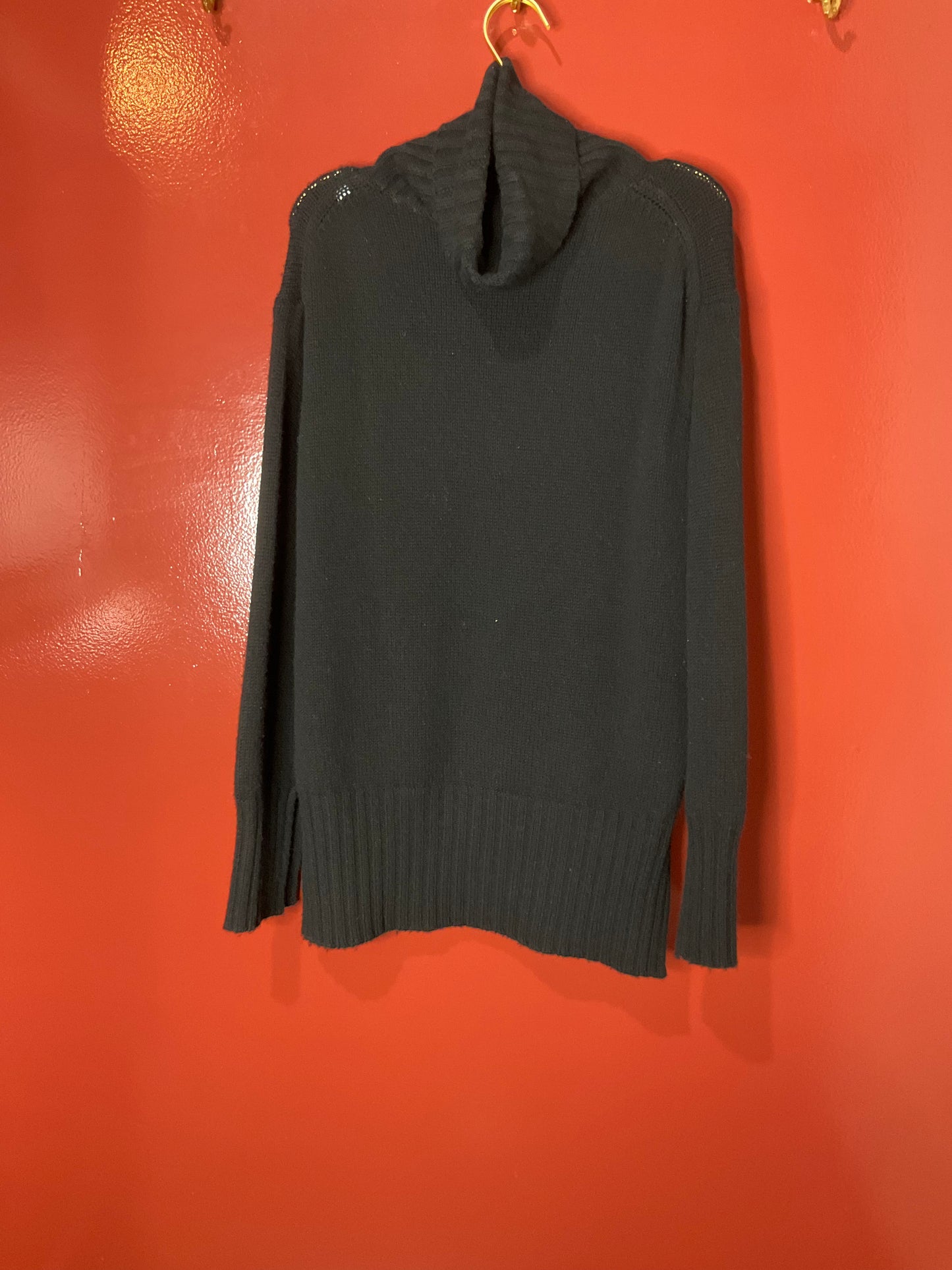 Allude Black Turtle Neck Sweater S
