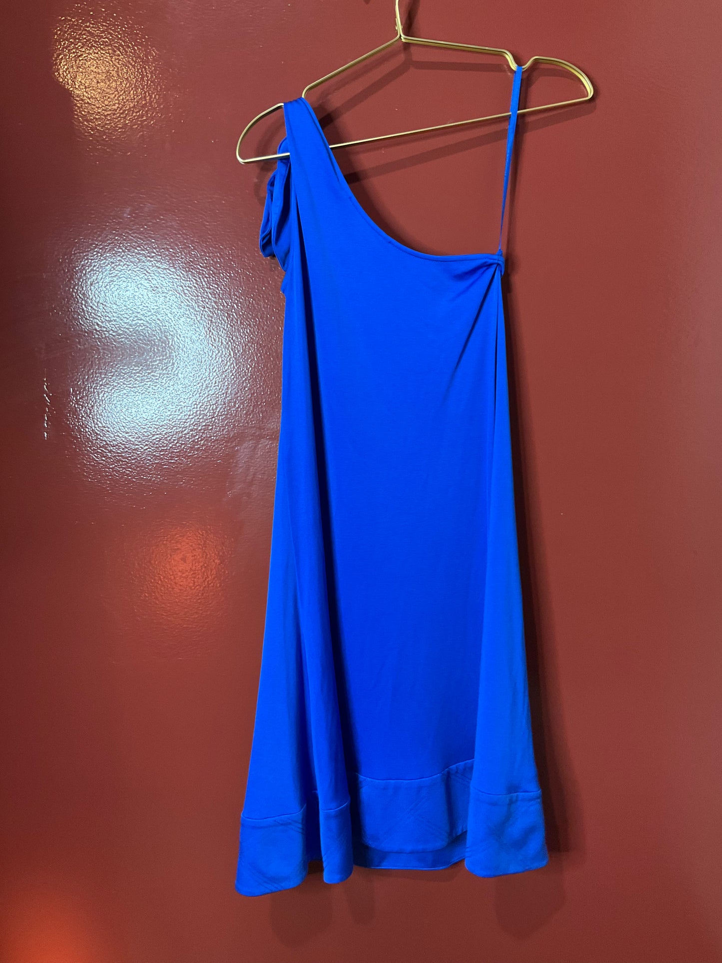 Blue One Shoulder Diane Von Furstenberg