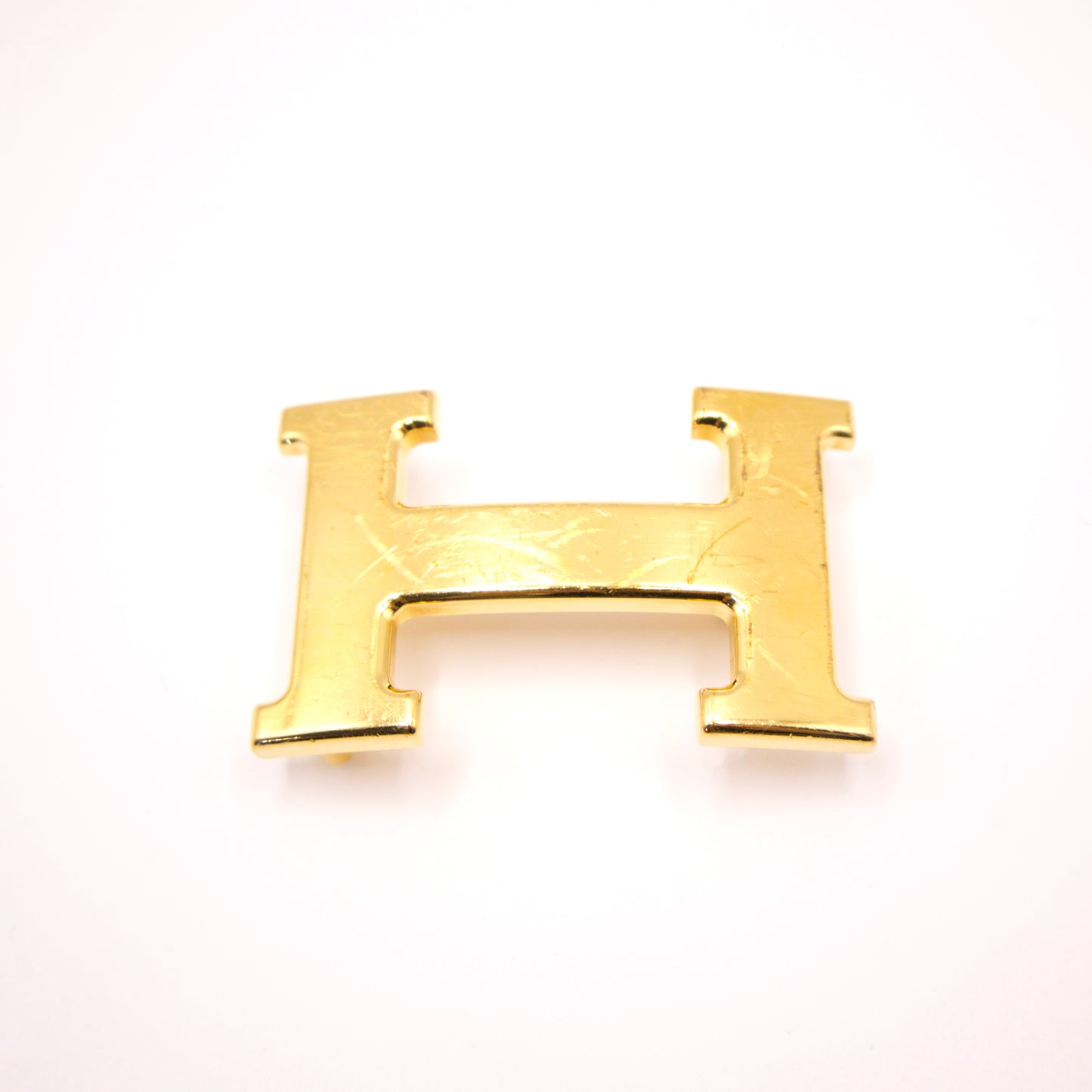 Hermes H gold buckle 6cm wide X 4 cm