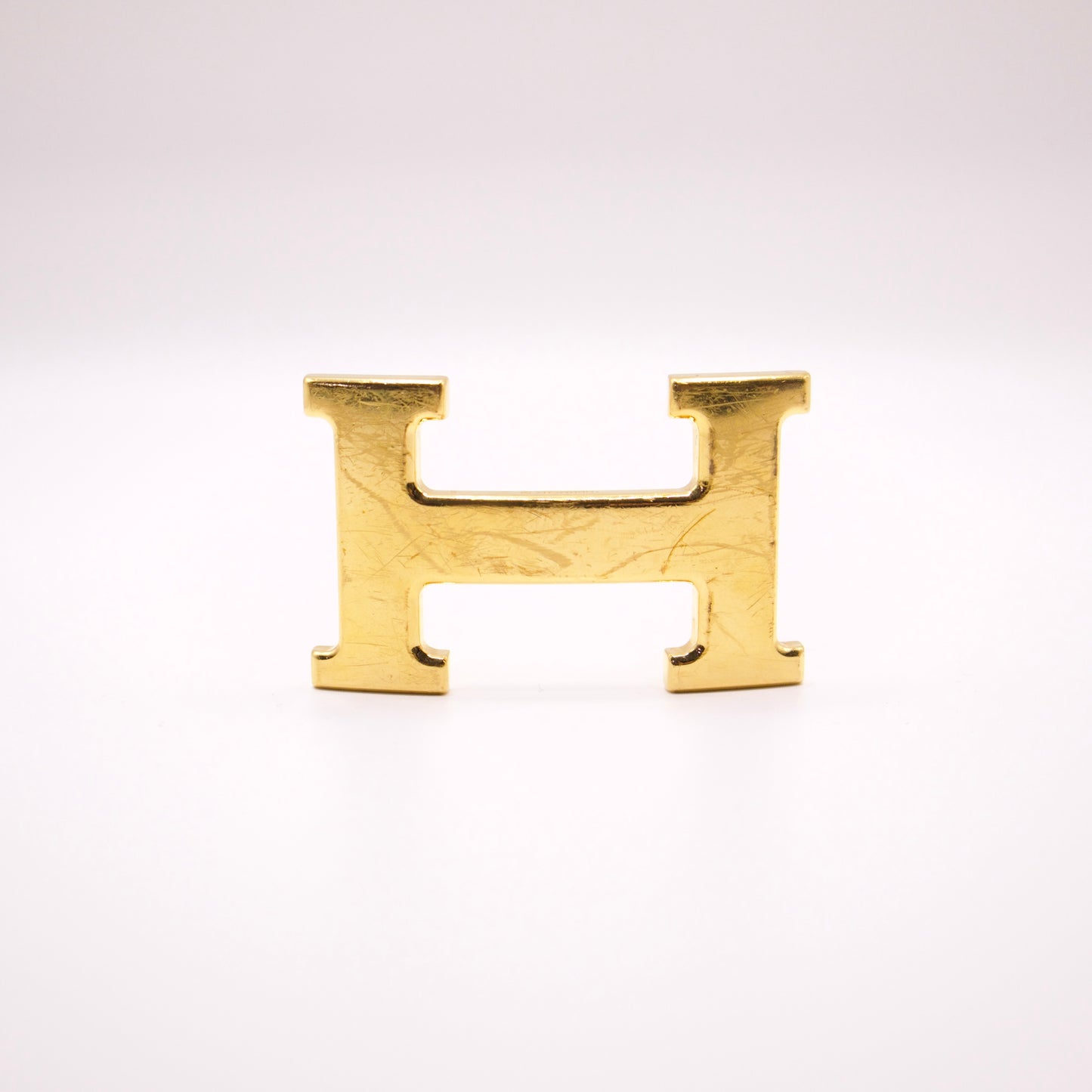 Hermes H gold buckle 6cm wide X 4 cm