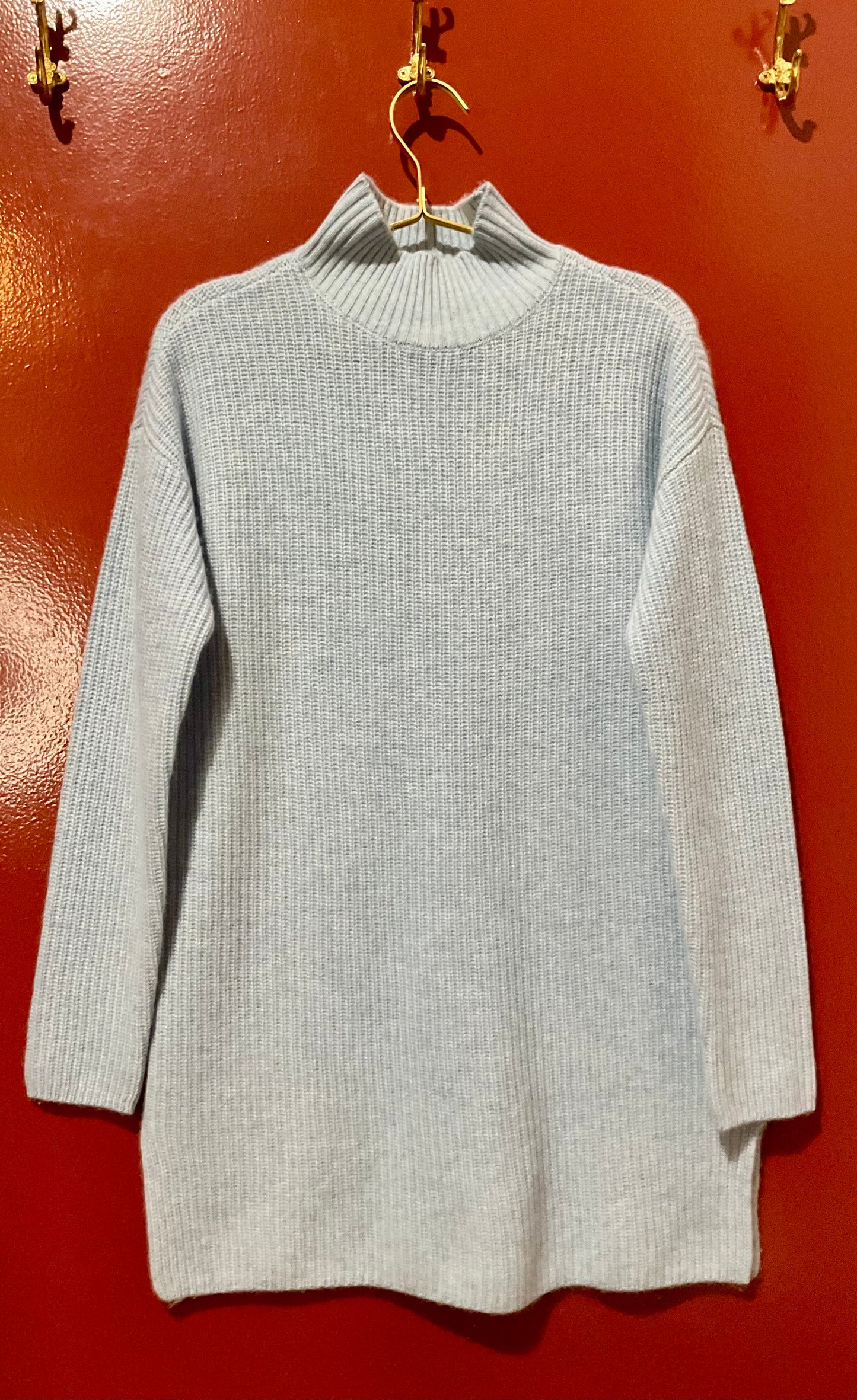 Sacks Fifth Avenue Blue Cashmere Sweater S