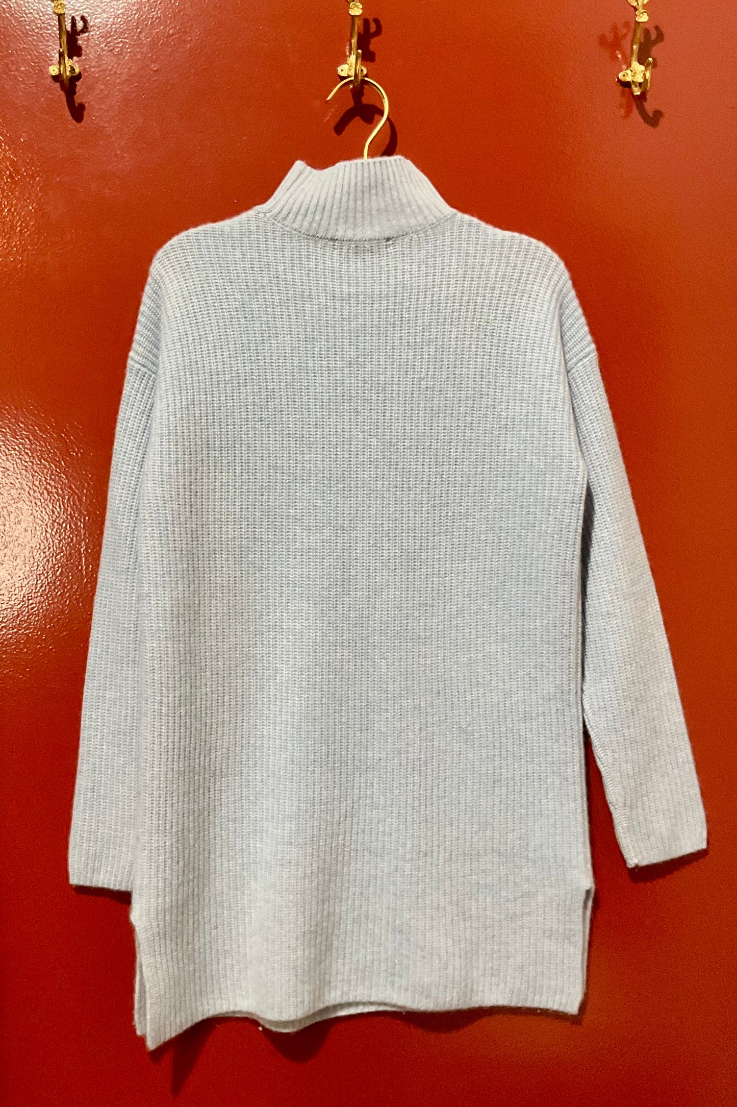 Sacks Fifth Avenue Blue Cashmere Sweater S
