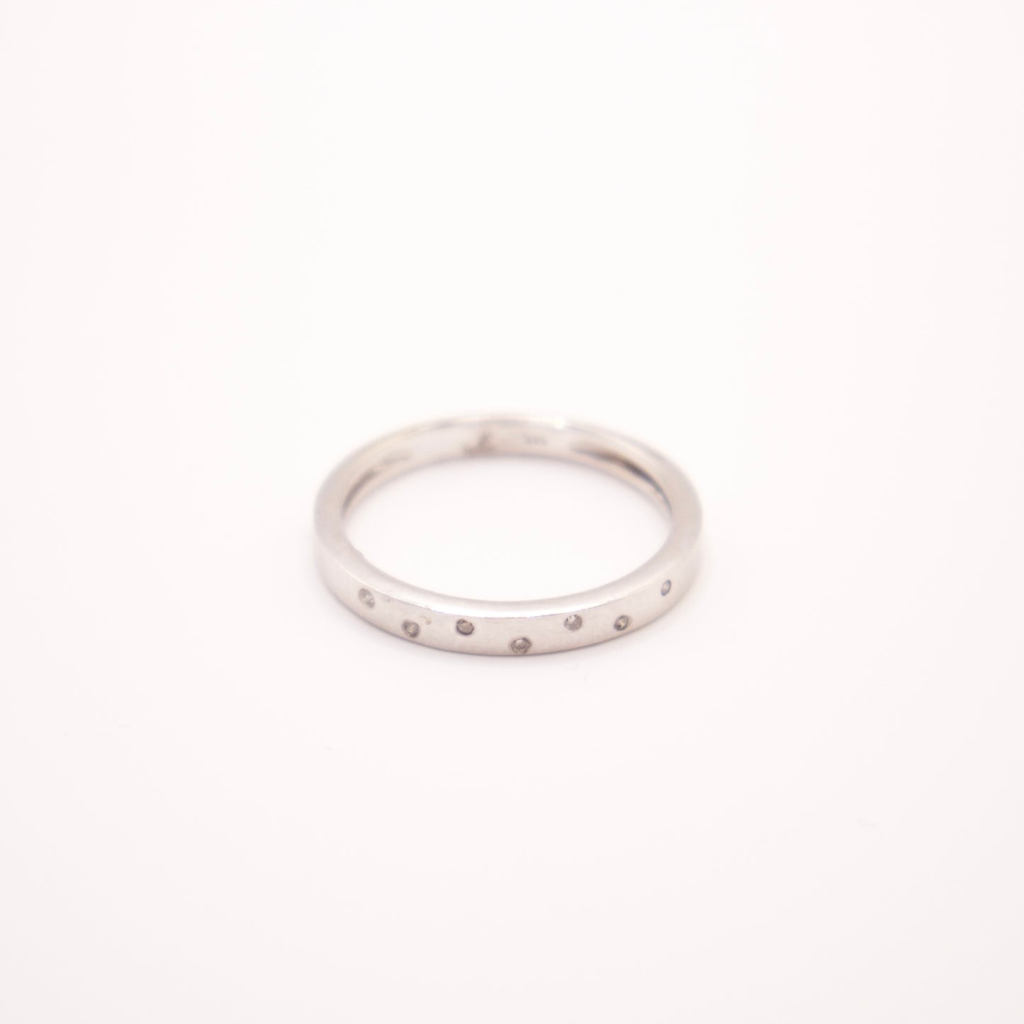 Ring 14K Gold diamond stacker ring
