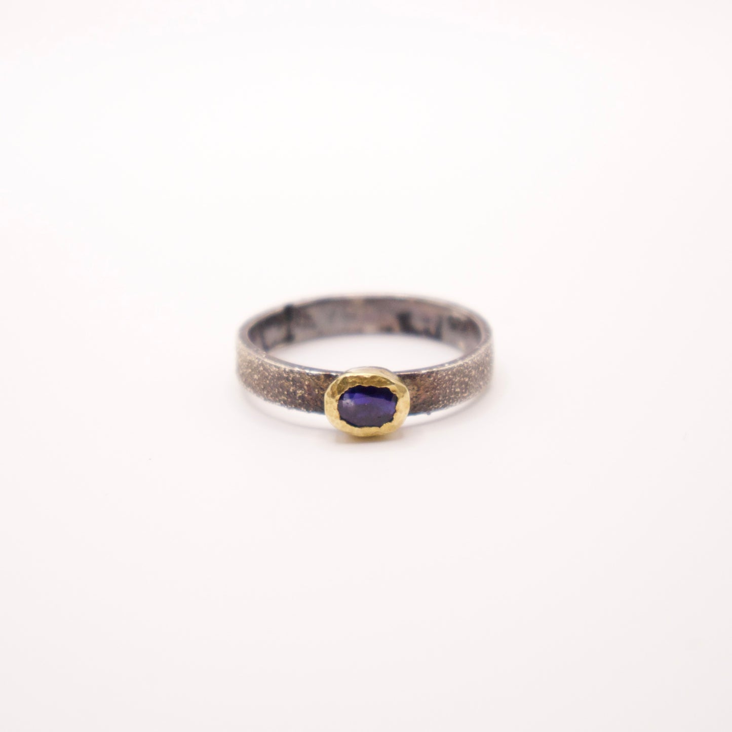 Ring 925/18K Sapphire stack ring