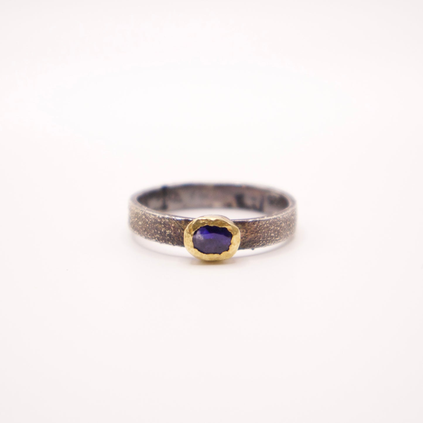Ring 925/18K Sapphire stack ring