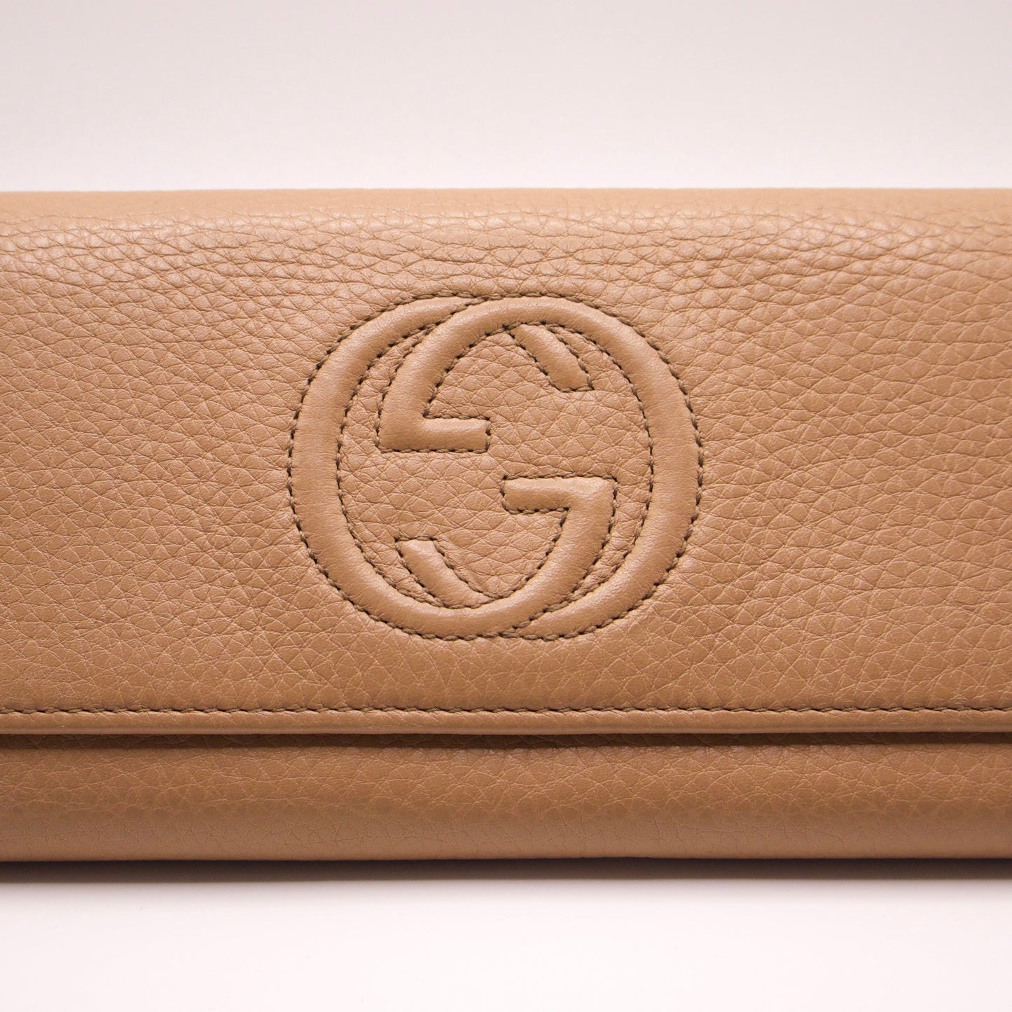 Gucci GG Beige Folding Wallet