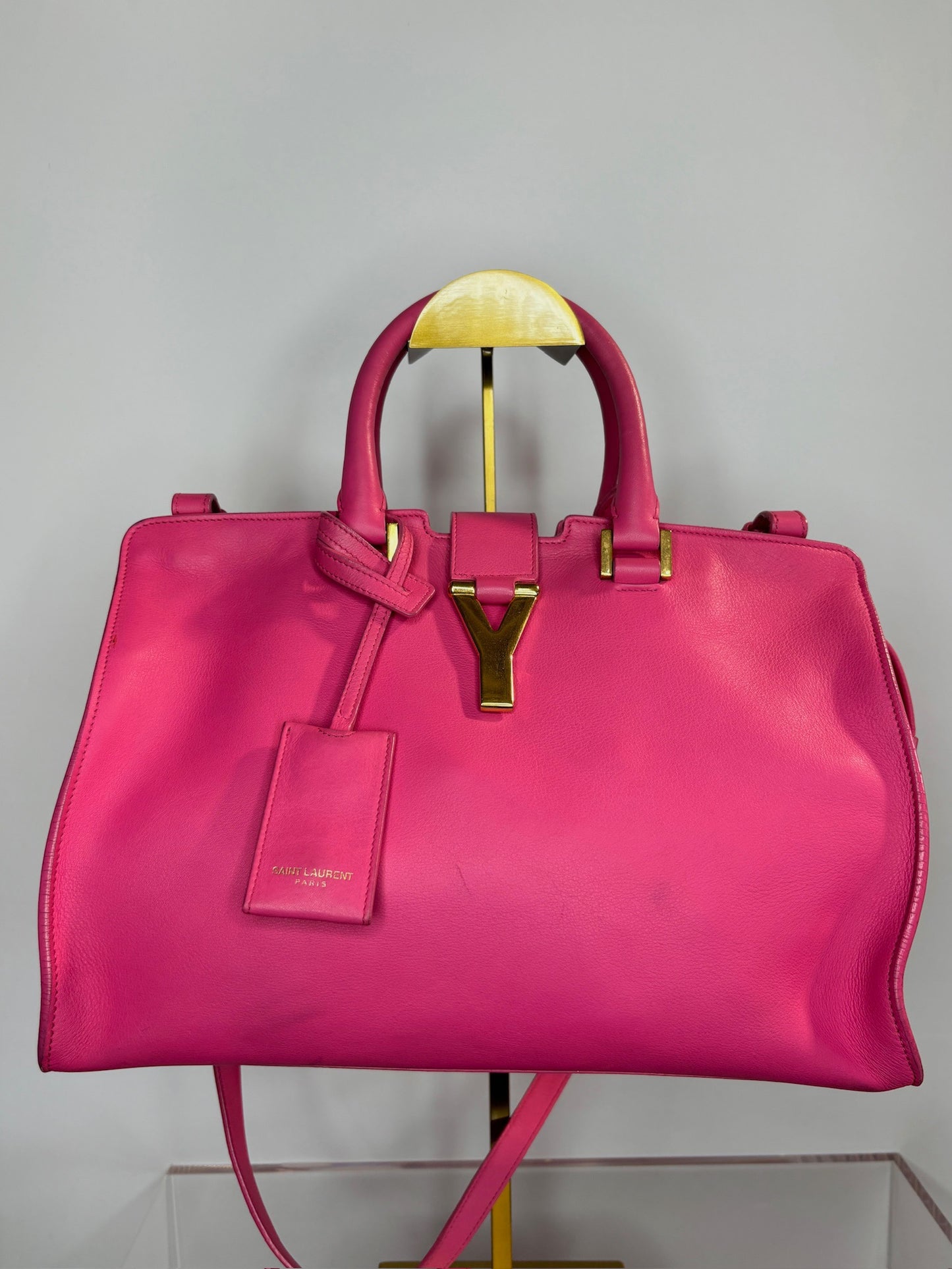 YSL Cabas pink handbag