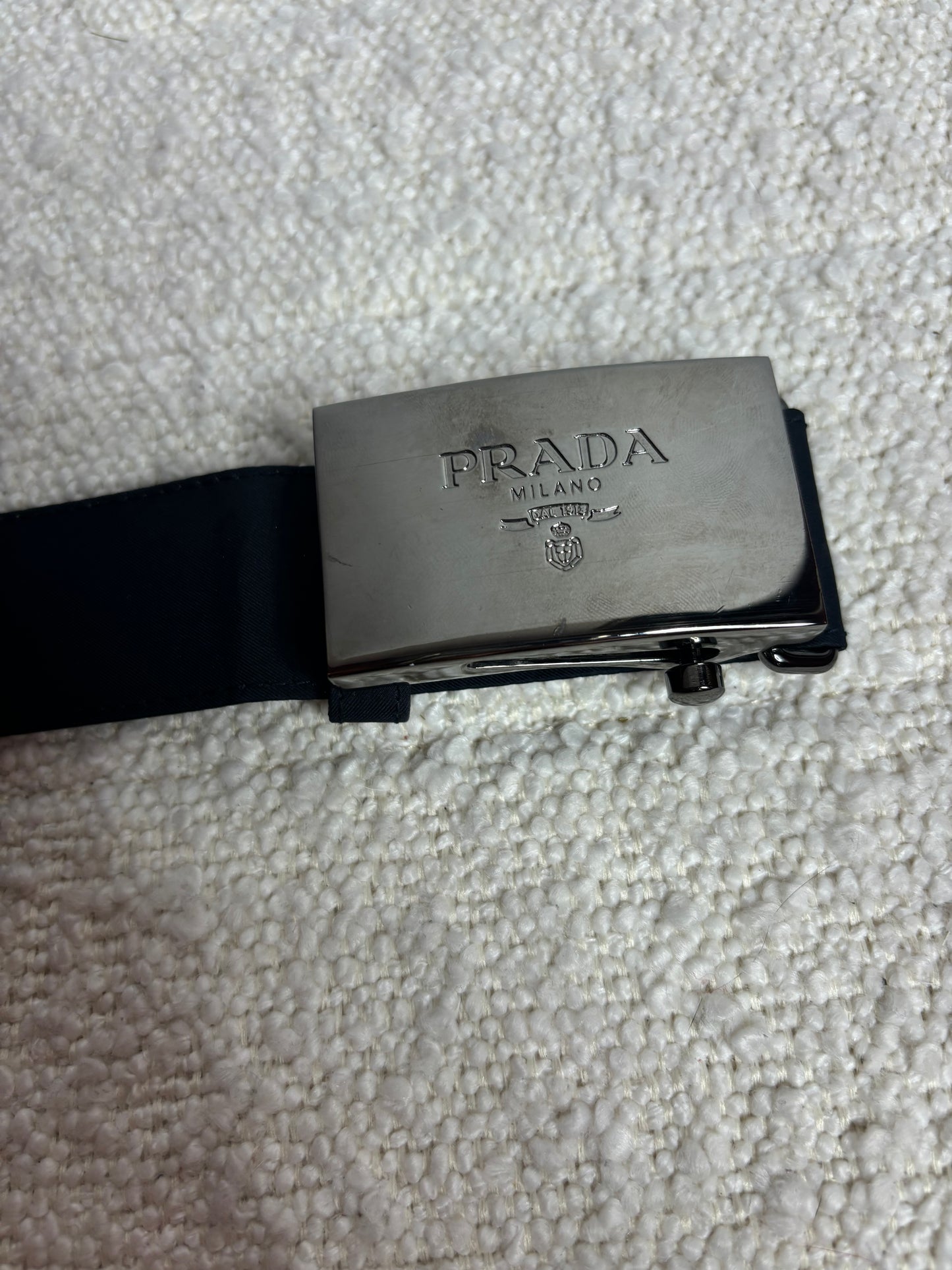 Prada Nylon Black Belt S