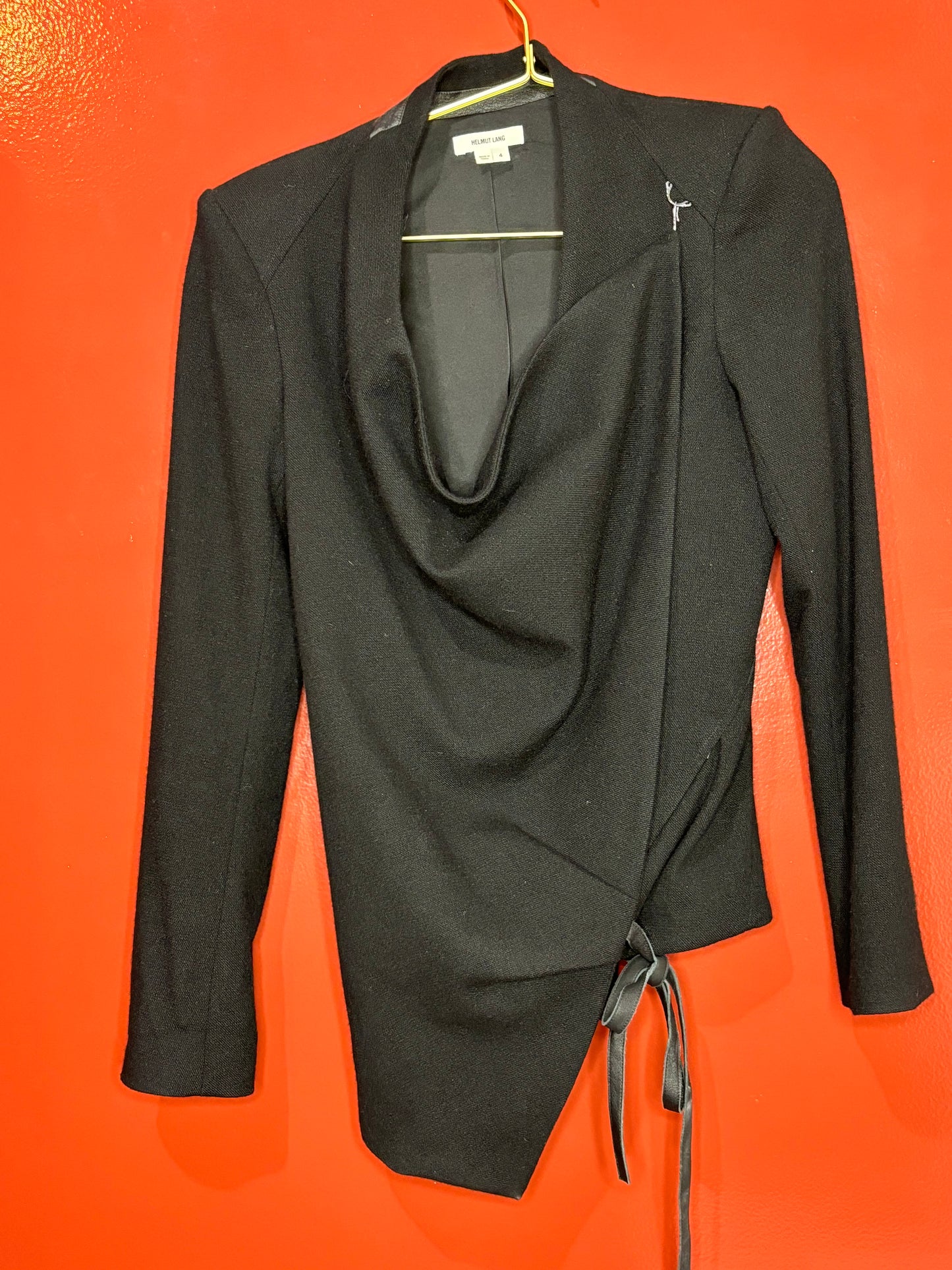 Helmut Lang Black Cashmere Blazer