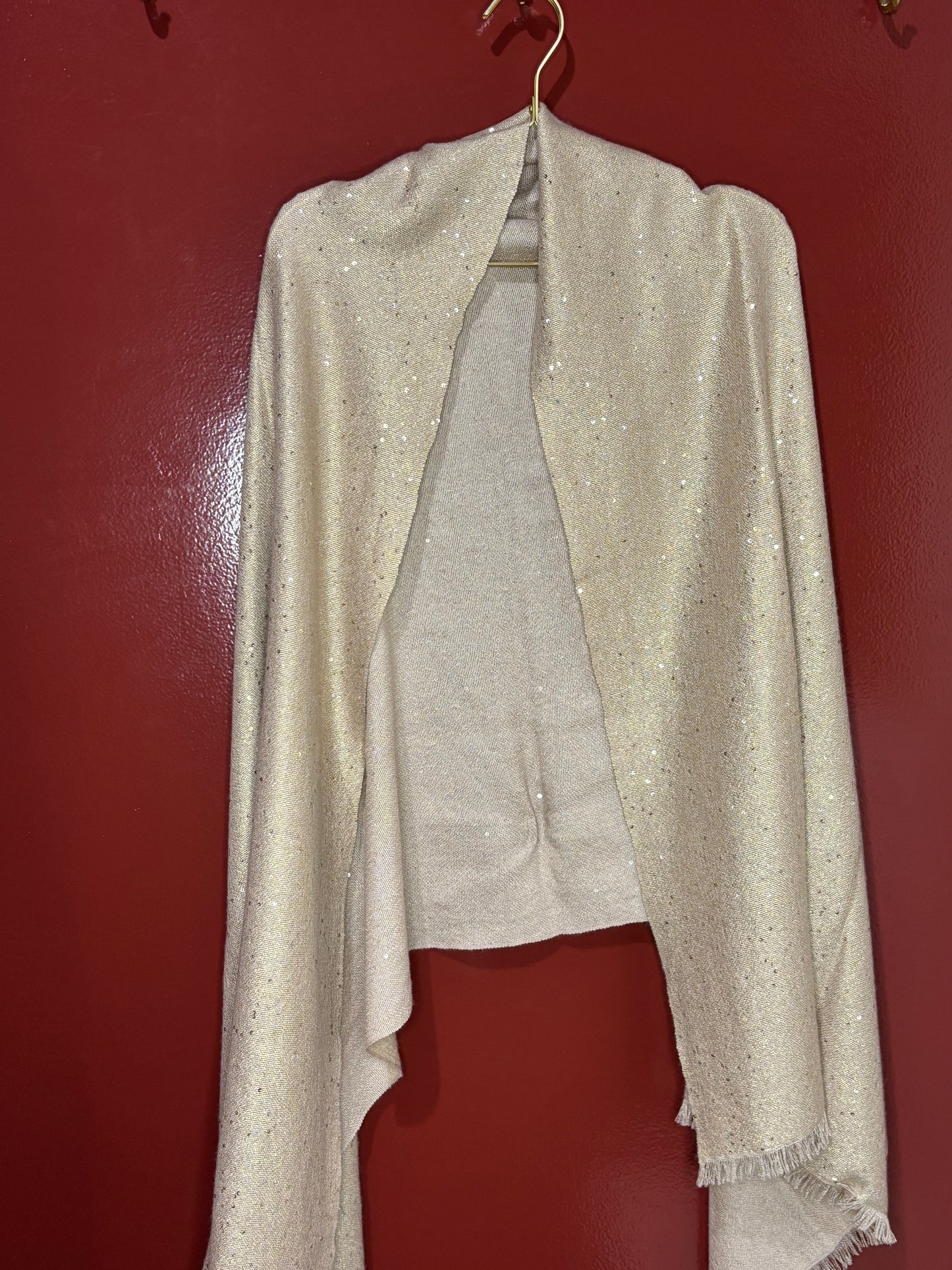 Brunello Cucinello Cashmere Rose Gold Scarf