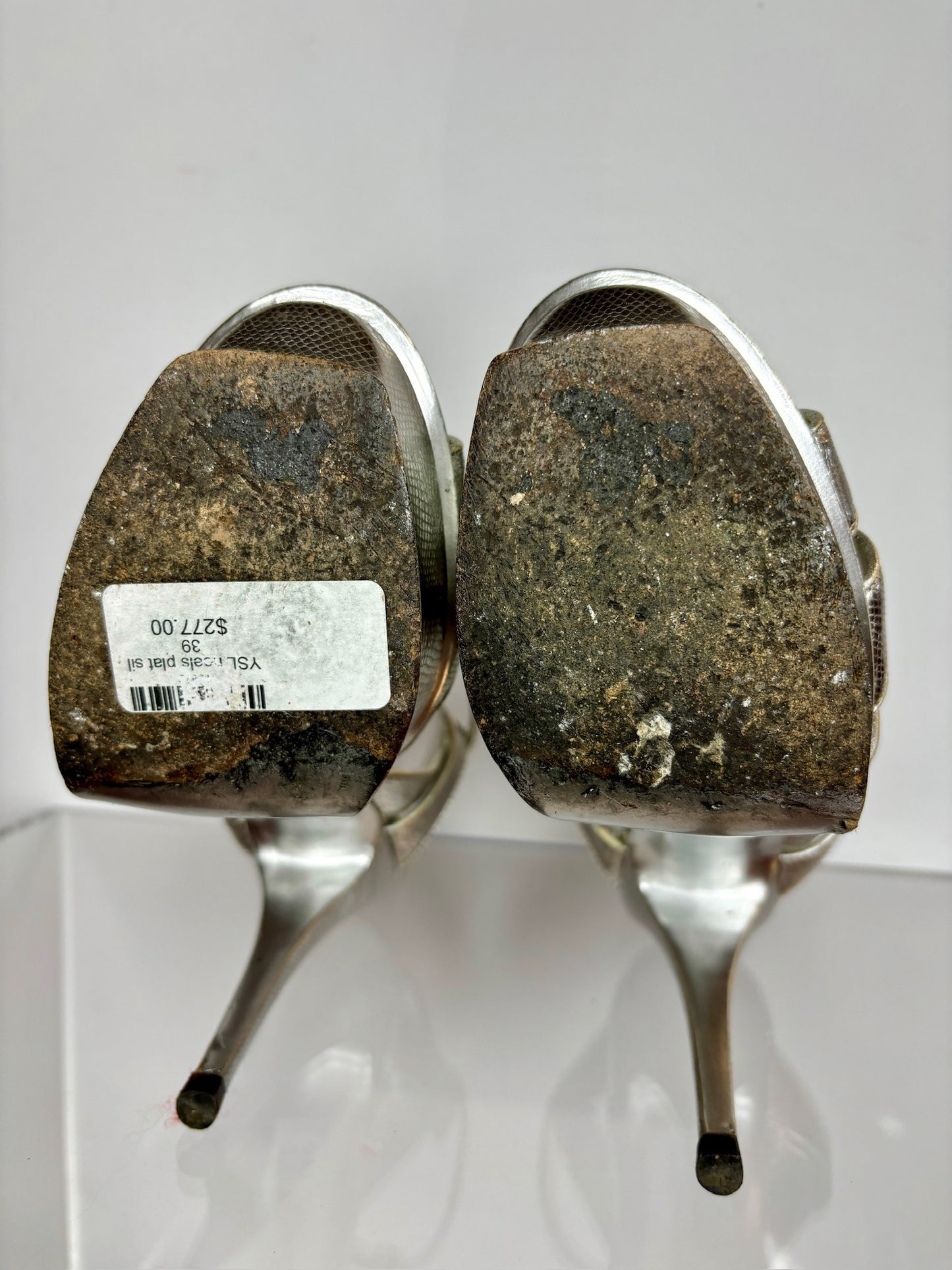 YSL heels plat sil 39