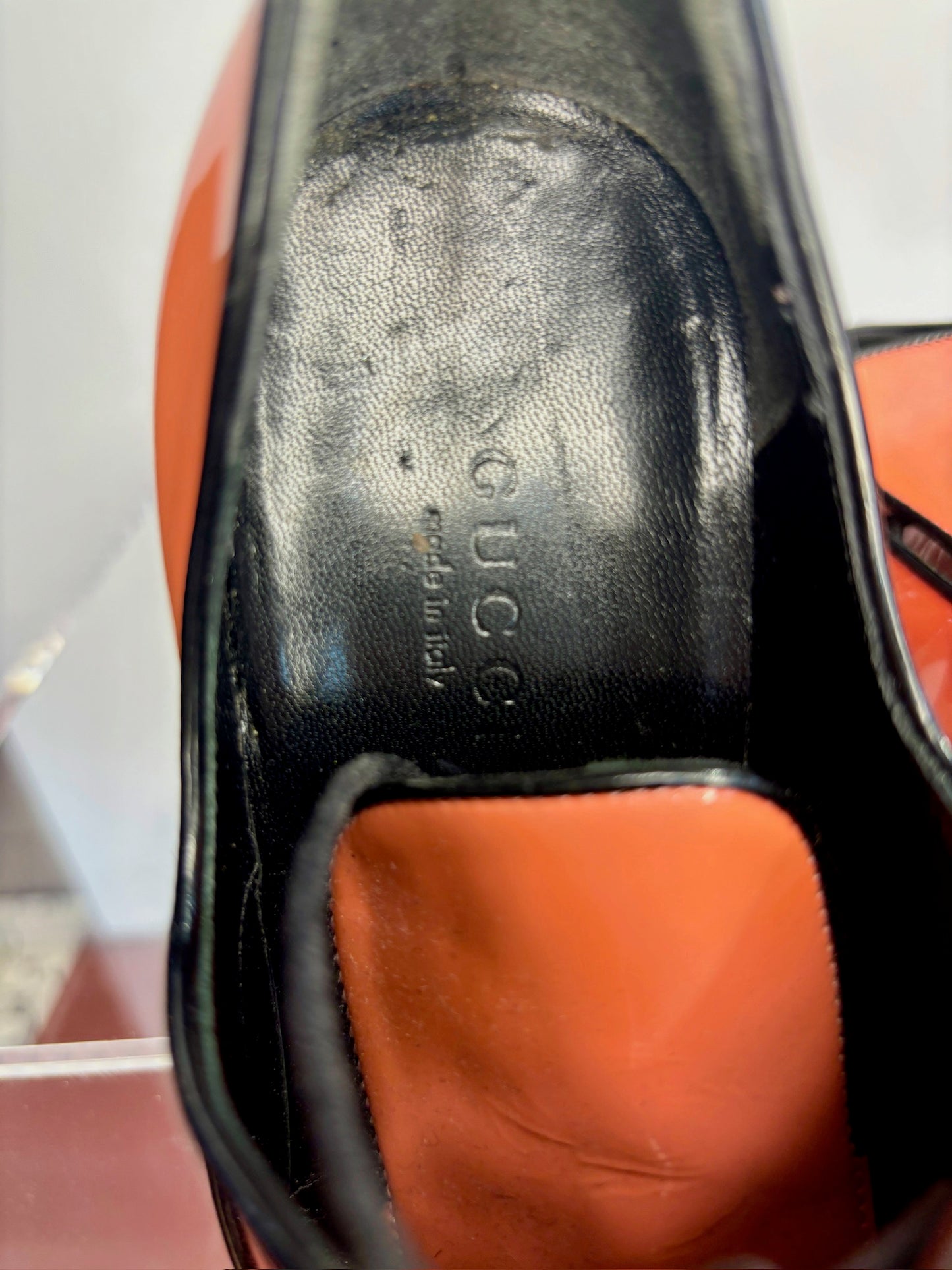 Gucci peach platform oxford 6