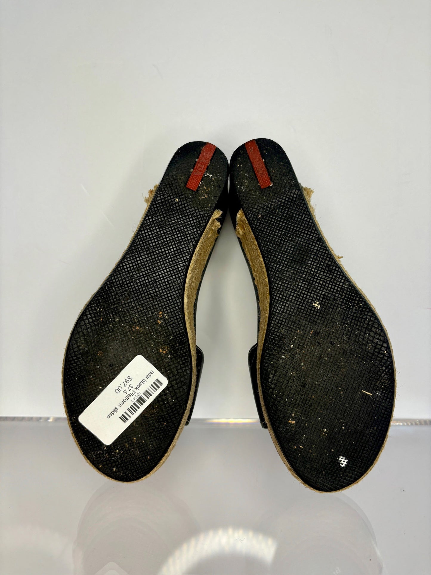 Prada black Platform slides 37.5