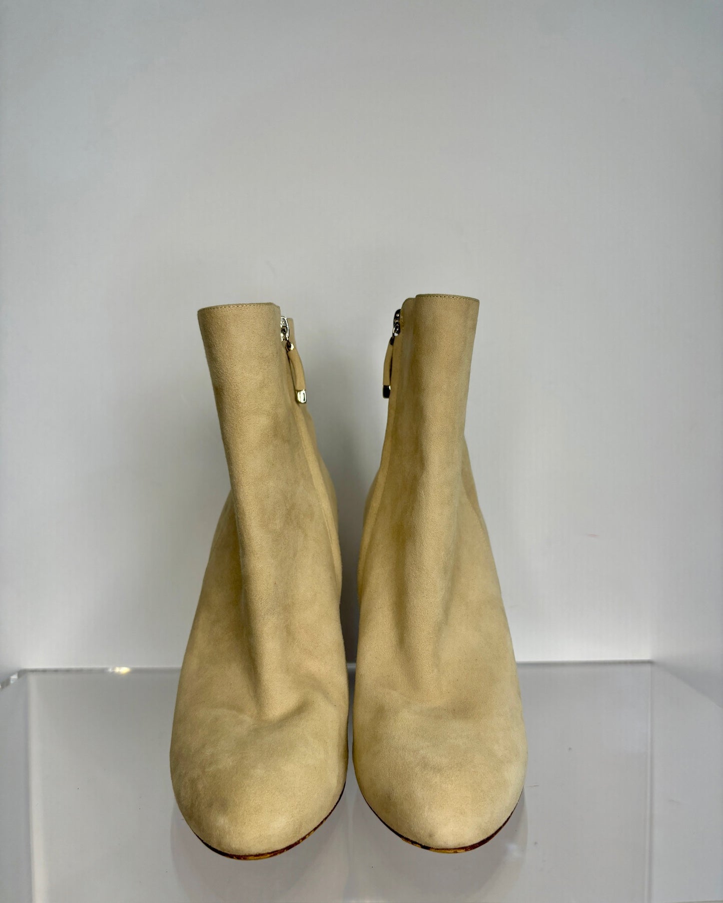 Ralph Lauren bootie cream suede 38.5