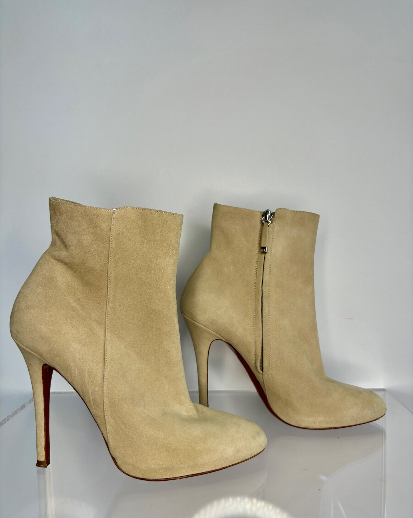 Ralph Lauren bootie cream suede 38.5
