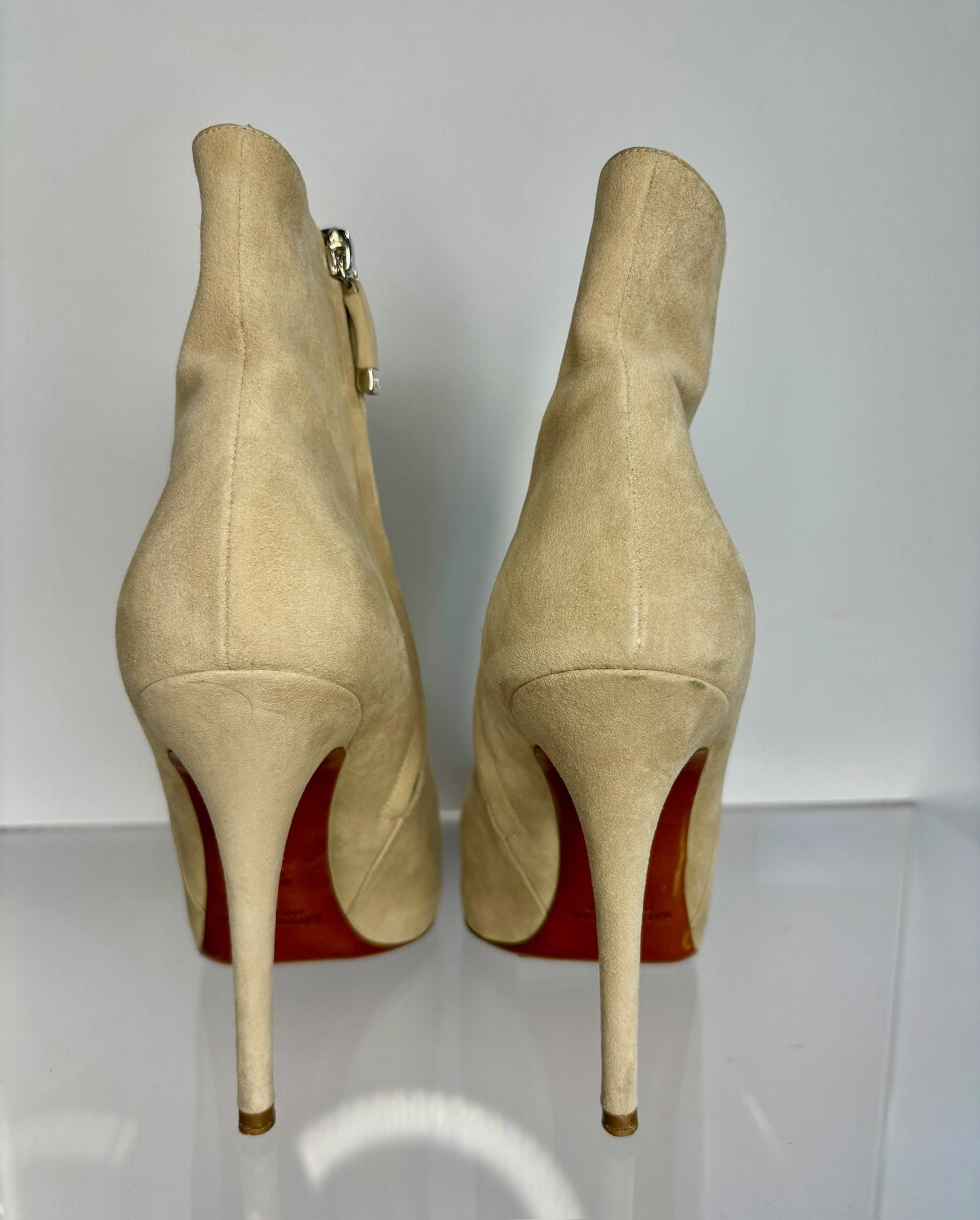 Ralph Lauren bootie cream suede 38.5