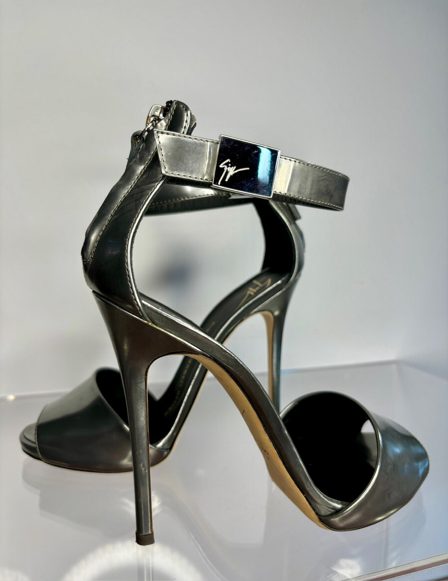 Giuseppe Zanotti heel silver 37